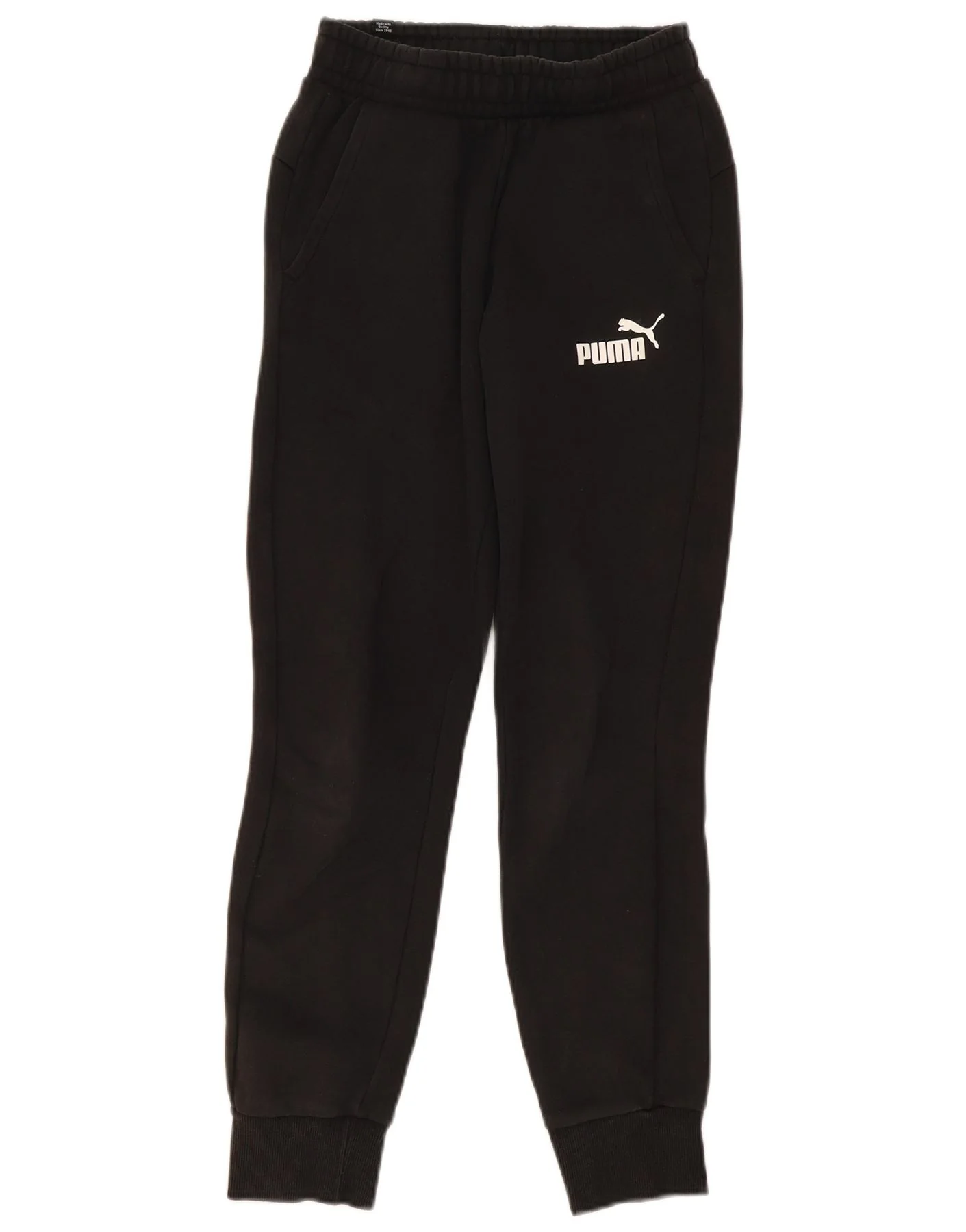 Puma Mens Tracksuit Trousers Joggers XS Black Cotton