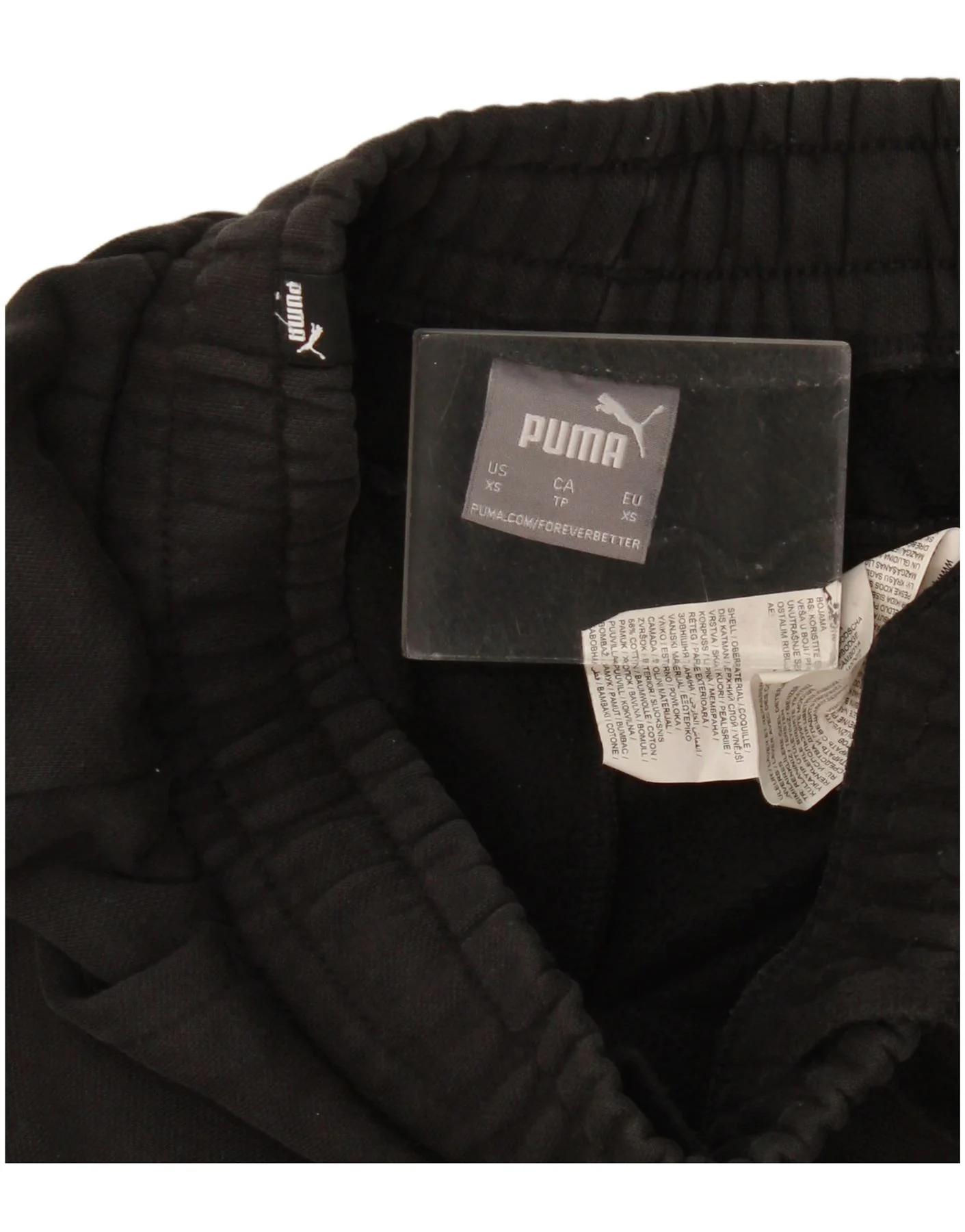 Puma Mens Tracksuit Trousers Joggers XS Black Cotton - Image 3
