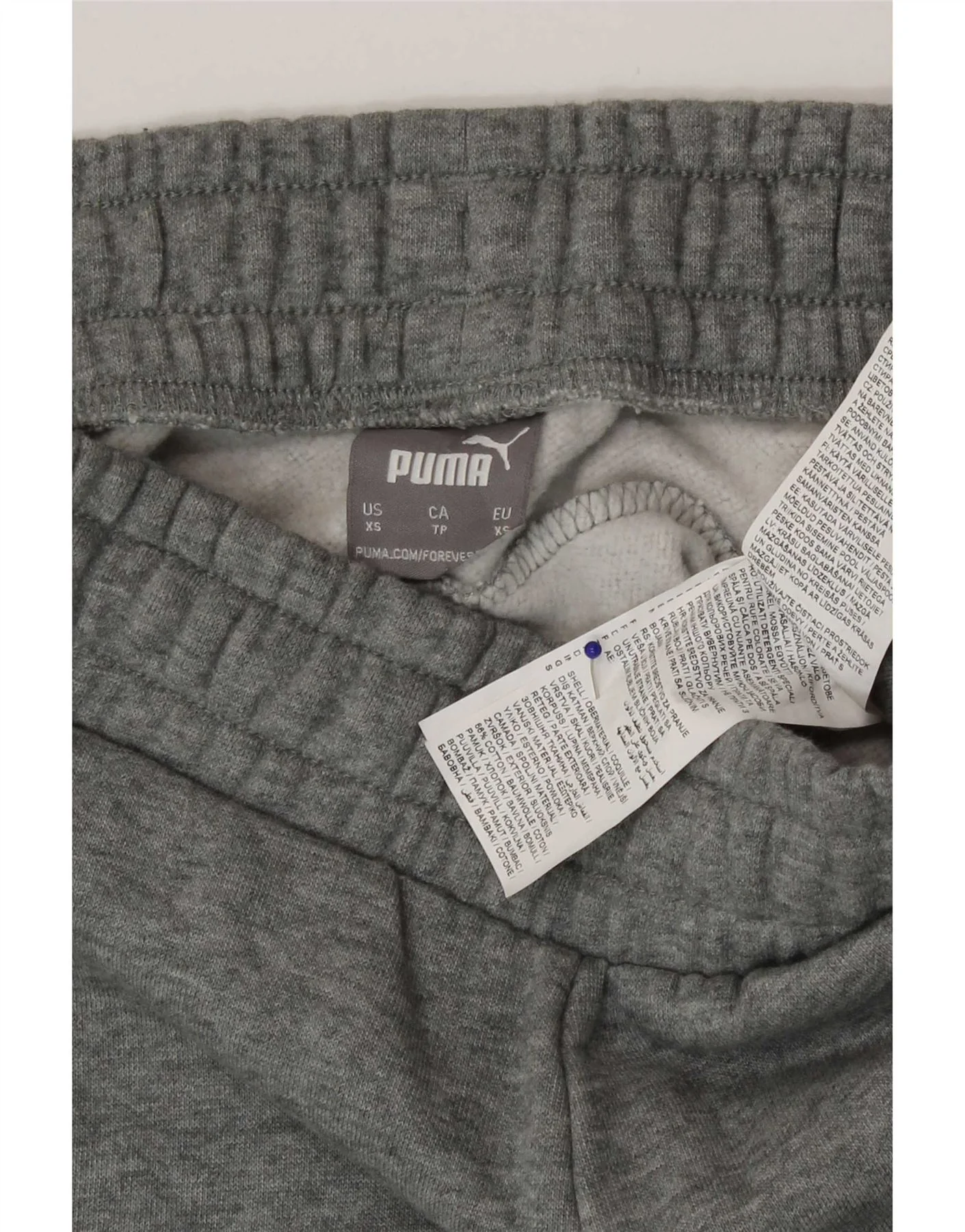 Puma Mens Tracksuit Trousers Joggers XS Grey Cotton Sports - Image 3