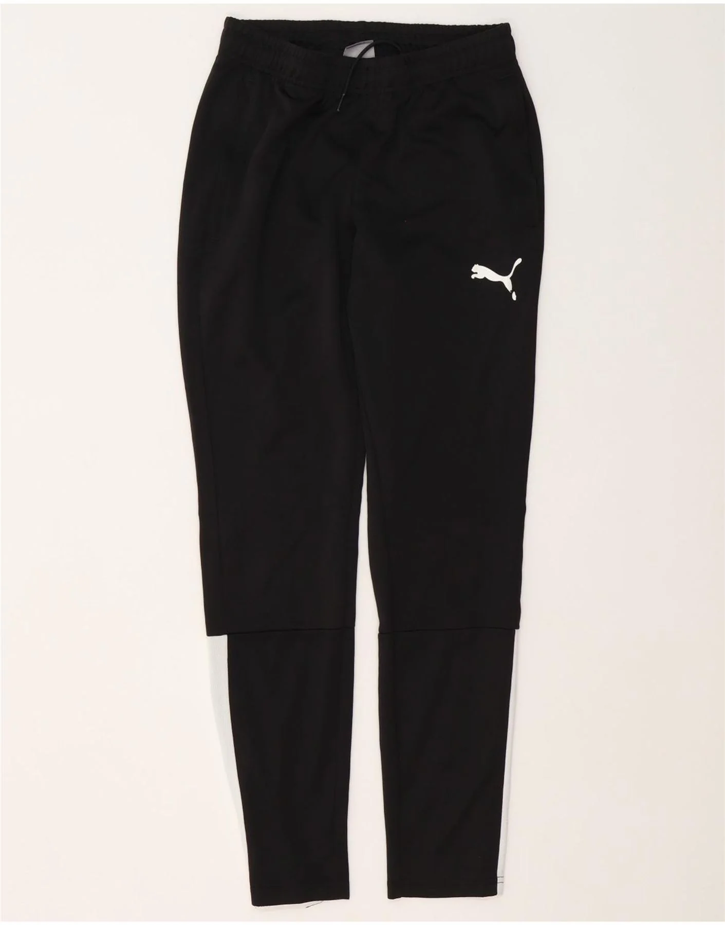 Puma Mens Tracksuit Trousers Small Black Colourblock Polyester