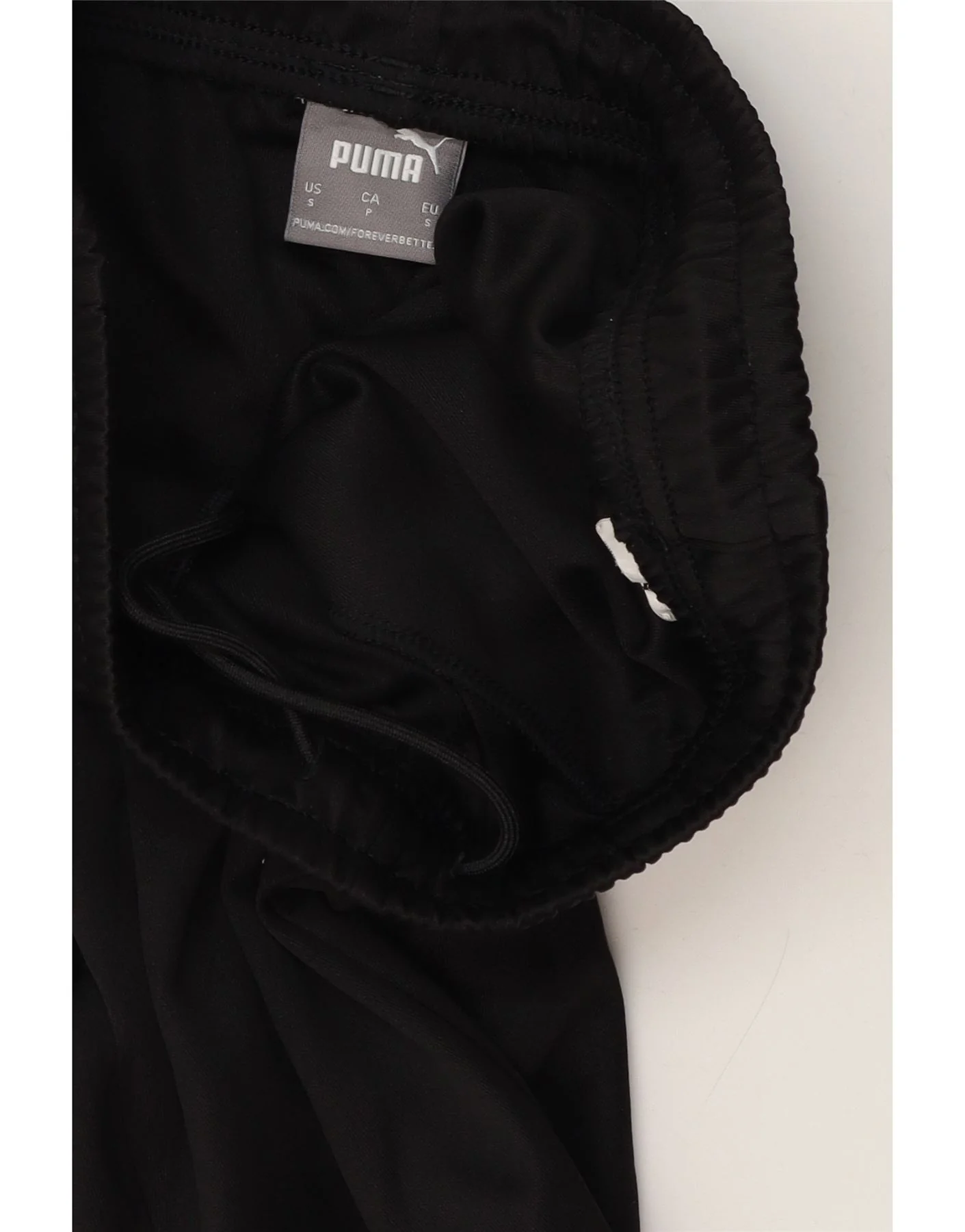 Puma Mens Tracksuit Trousers Small Black Colourblock Polyester - Image 3