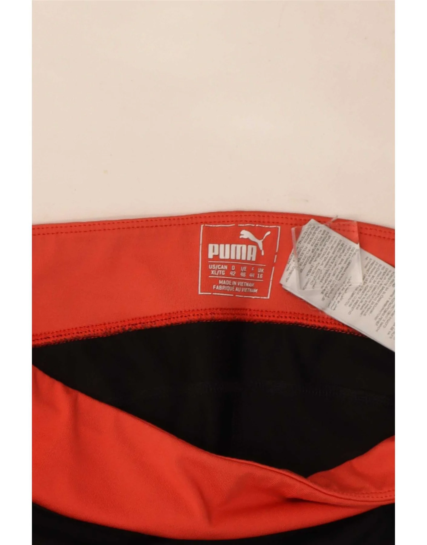 Puma Womens Capri Leggings UK 16 Large Black Colourblock Polyester - Image 3