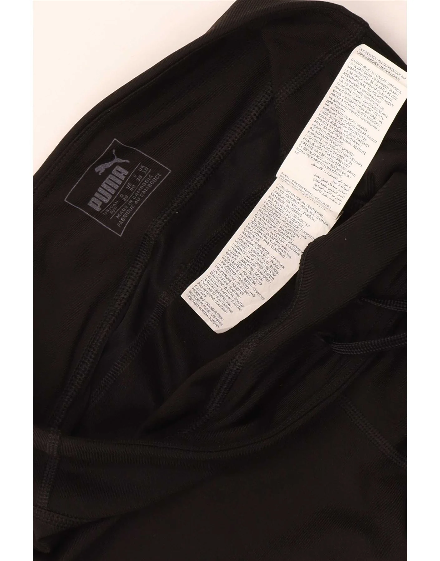 Puma Womens Capri Tracksuit Trousers UK 10 Small Black Polyester - Image 3