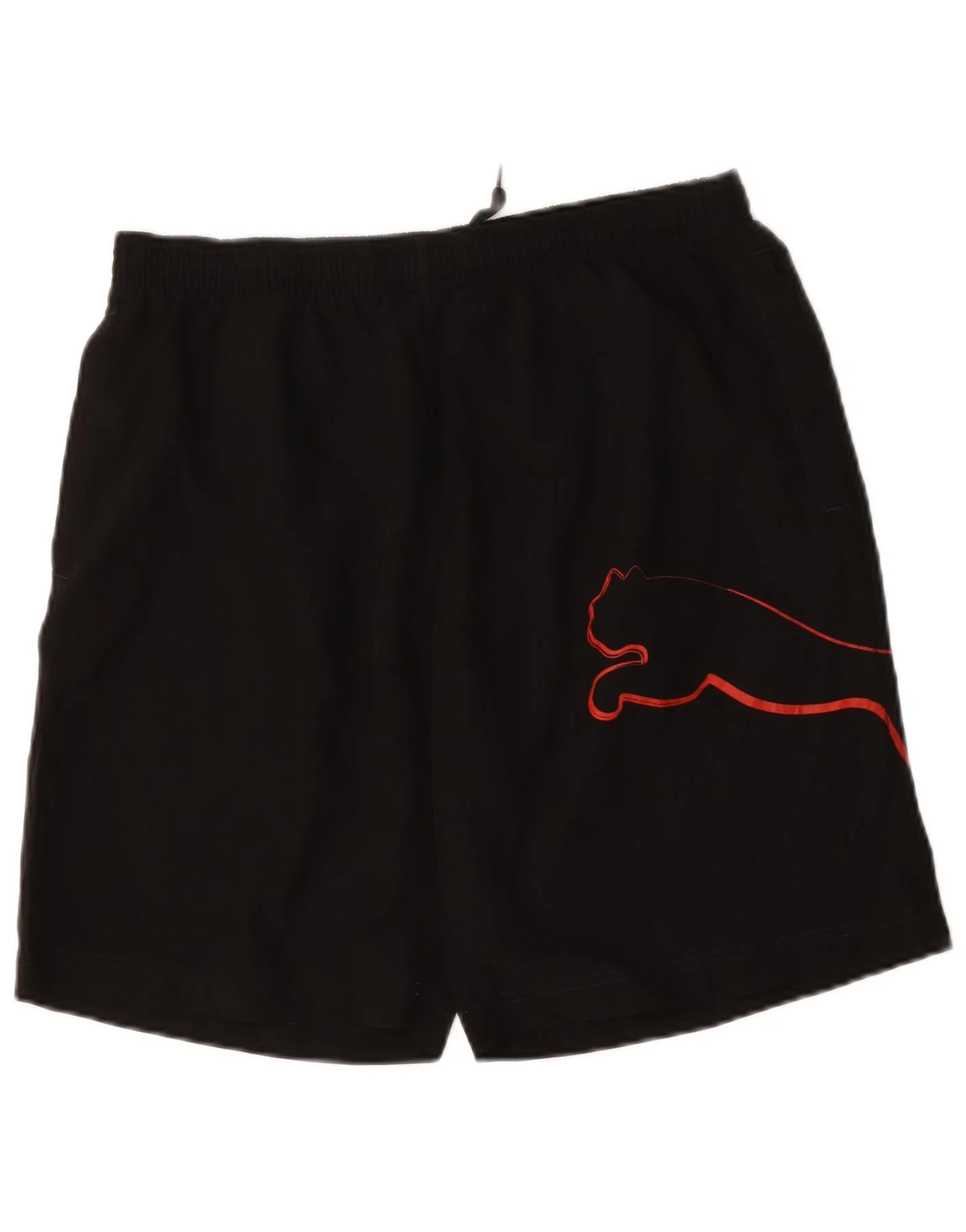 Puma Womens Graphic Sport Shorts UK 14 Large Black Polyester Sports