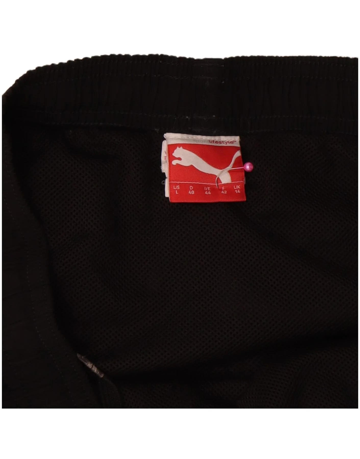Puma Womens Graphic Sport Shorts UK 14 Large Black Polyester Sports - Image 3