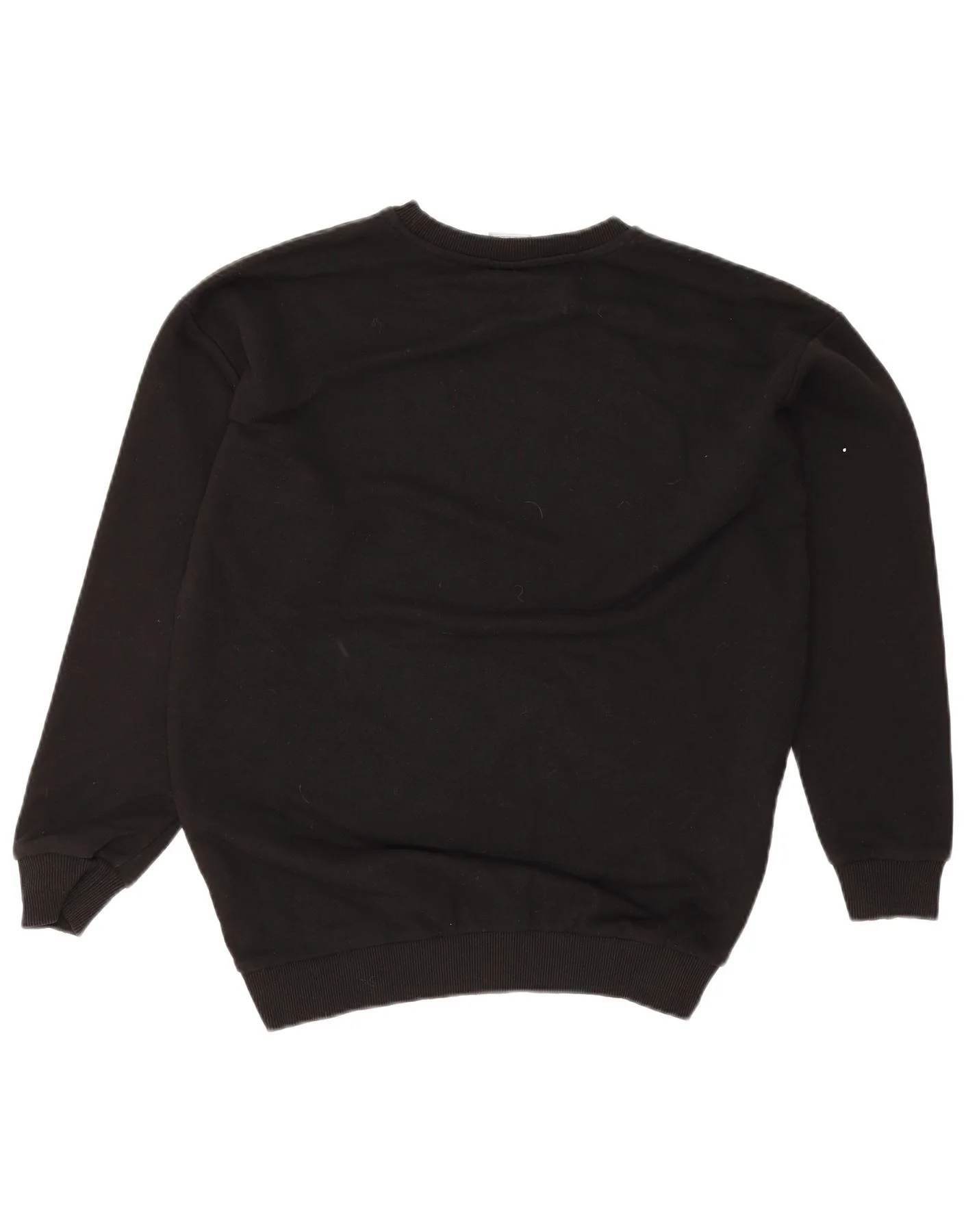 Puma Womens Graphic Sweatshirt Jumper UK 12 Medium Black Cotton - Image 2