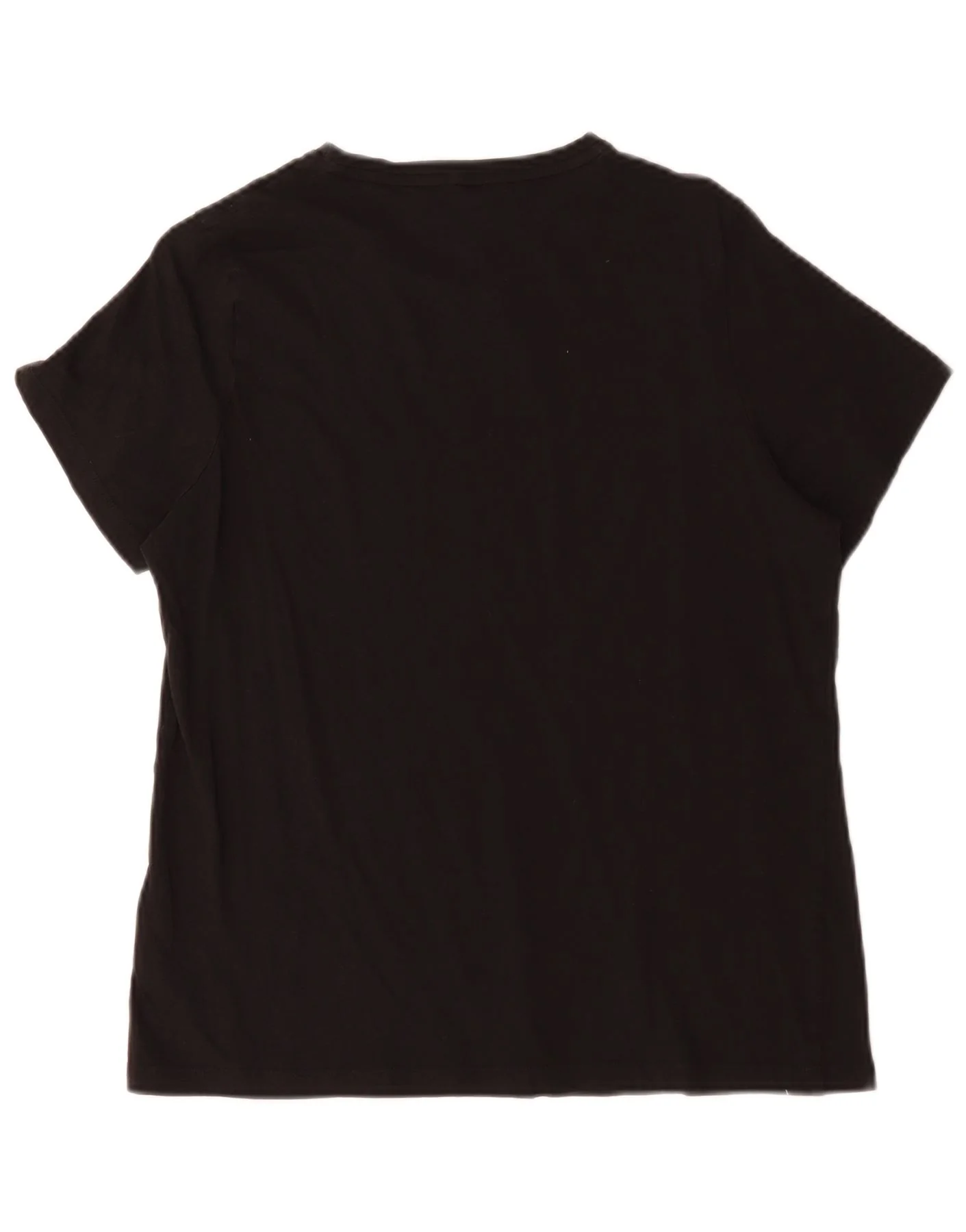Puma Womens Graphic T-Shirt Top UK 18 XL Black Cotton - Image 2