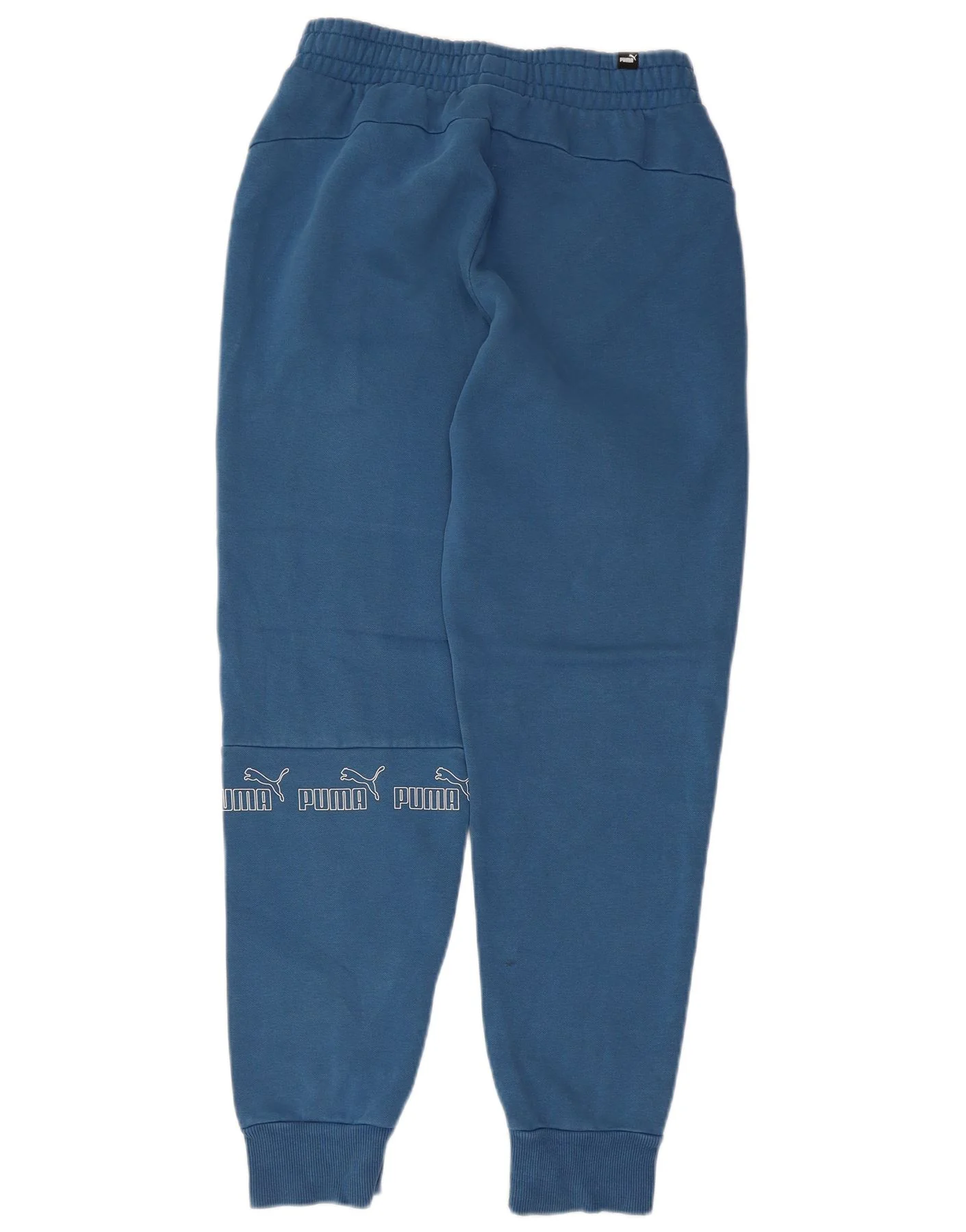 Puma Womens Graphic Tracksuit Trousers Joggers UK 8 Small Blue Colourblock - Image 2