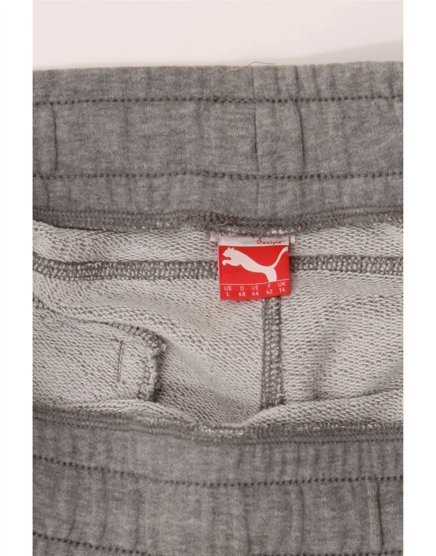 Puma Womens Sport Shorts UK 14 Large W32 Grey - Image 3