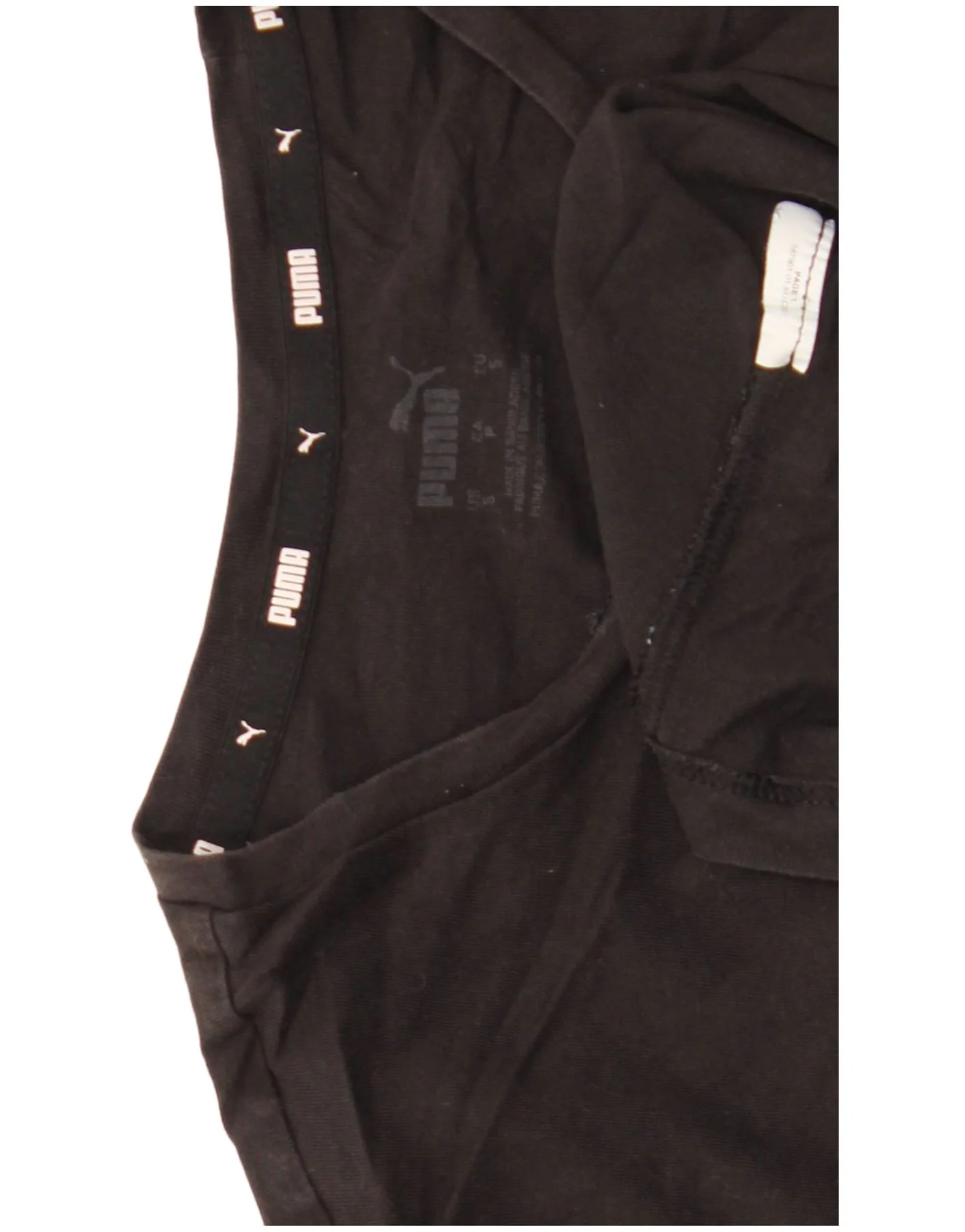 Puma Womens T-Shirt Top UK 10 Small Black - Image 4