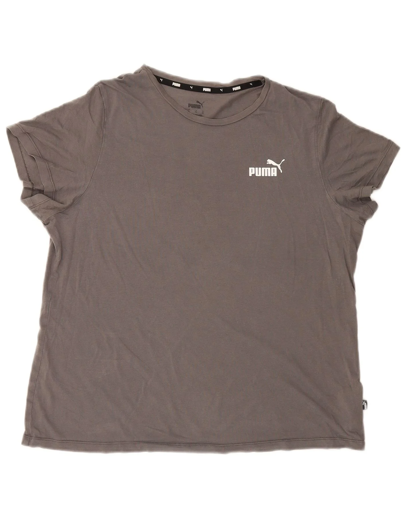 Puma Womens T-Shirt Top UK 18 XL Grey Cotton