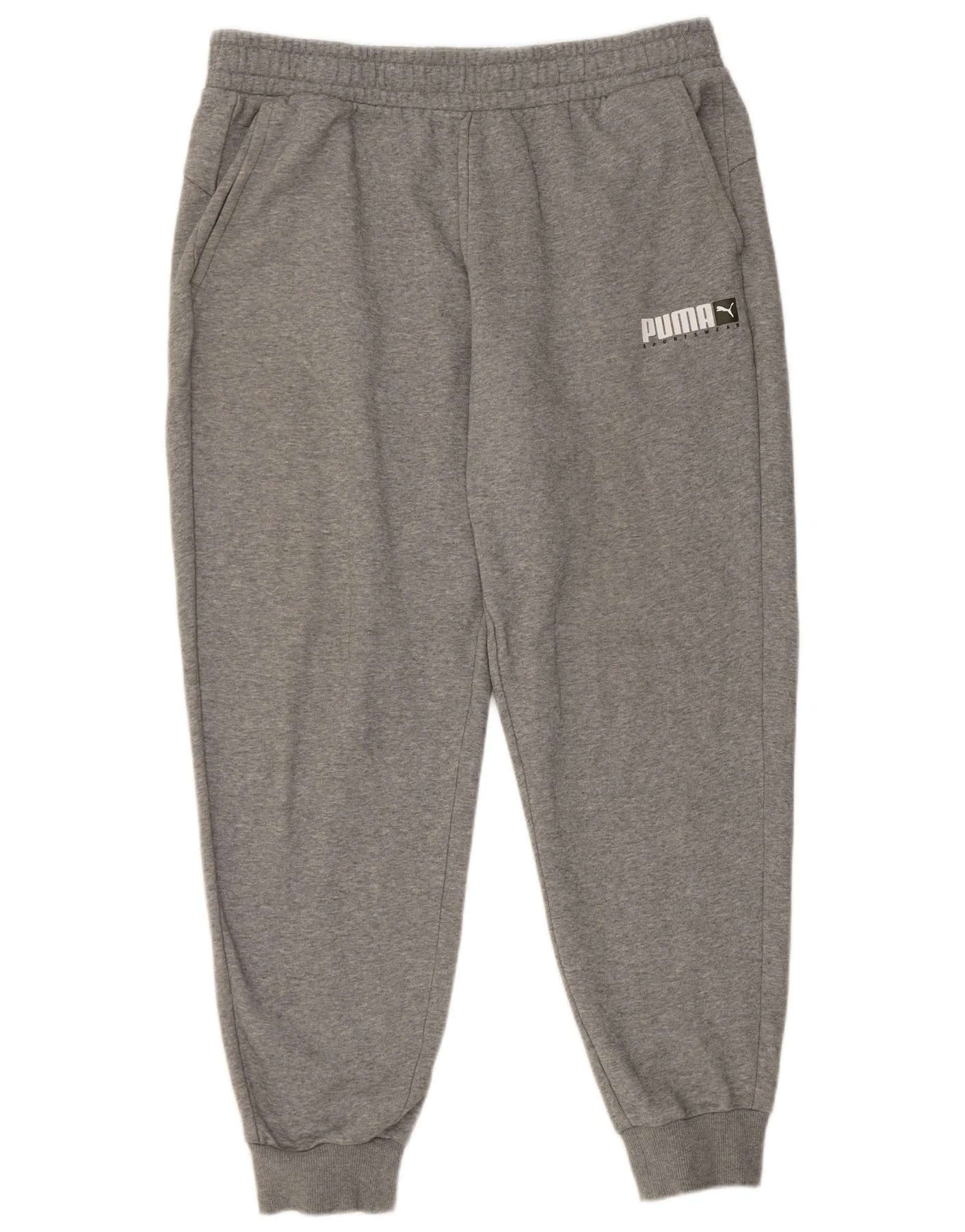 Puma Womens Tracksuit Trousers Joggers UK 18 XL Grey Cotton