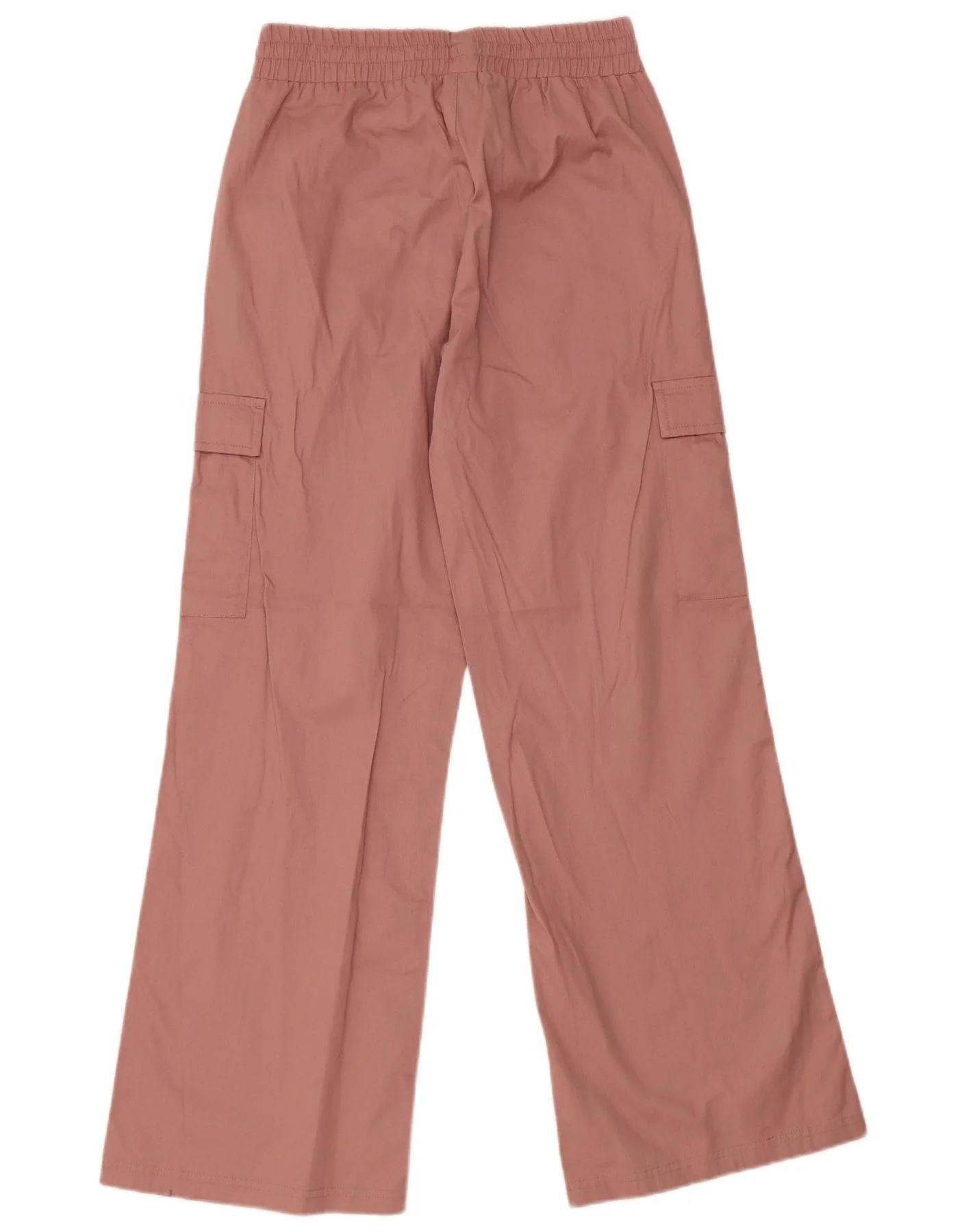 Puma Womens Wide Leg Cargo Trousers Medium W30 L30 Pink Cotton - Image 2