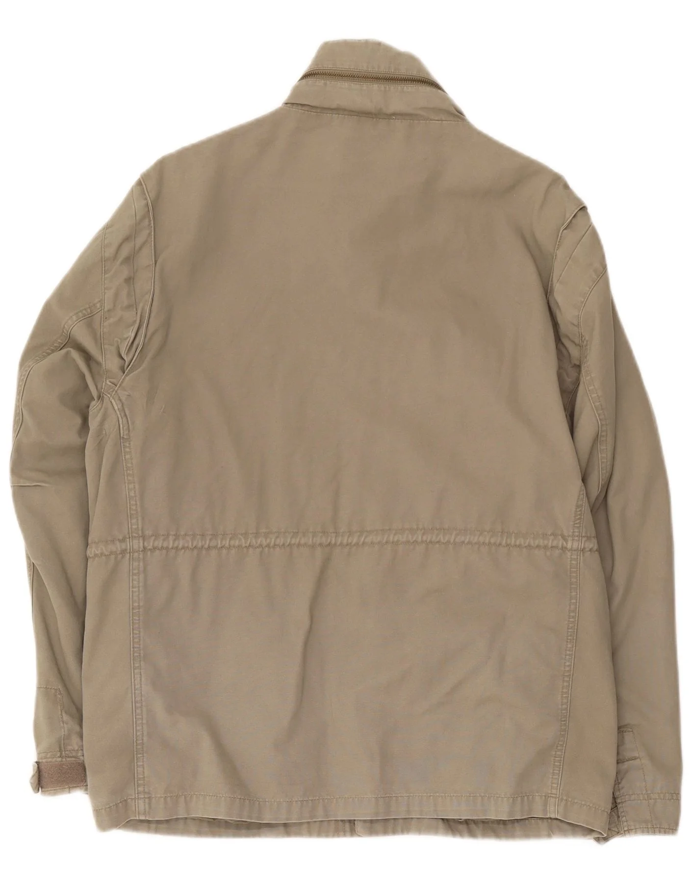 Rainbow Mens Hooded Military Jacket UK 34 XS Khaki Cotton - Image 2