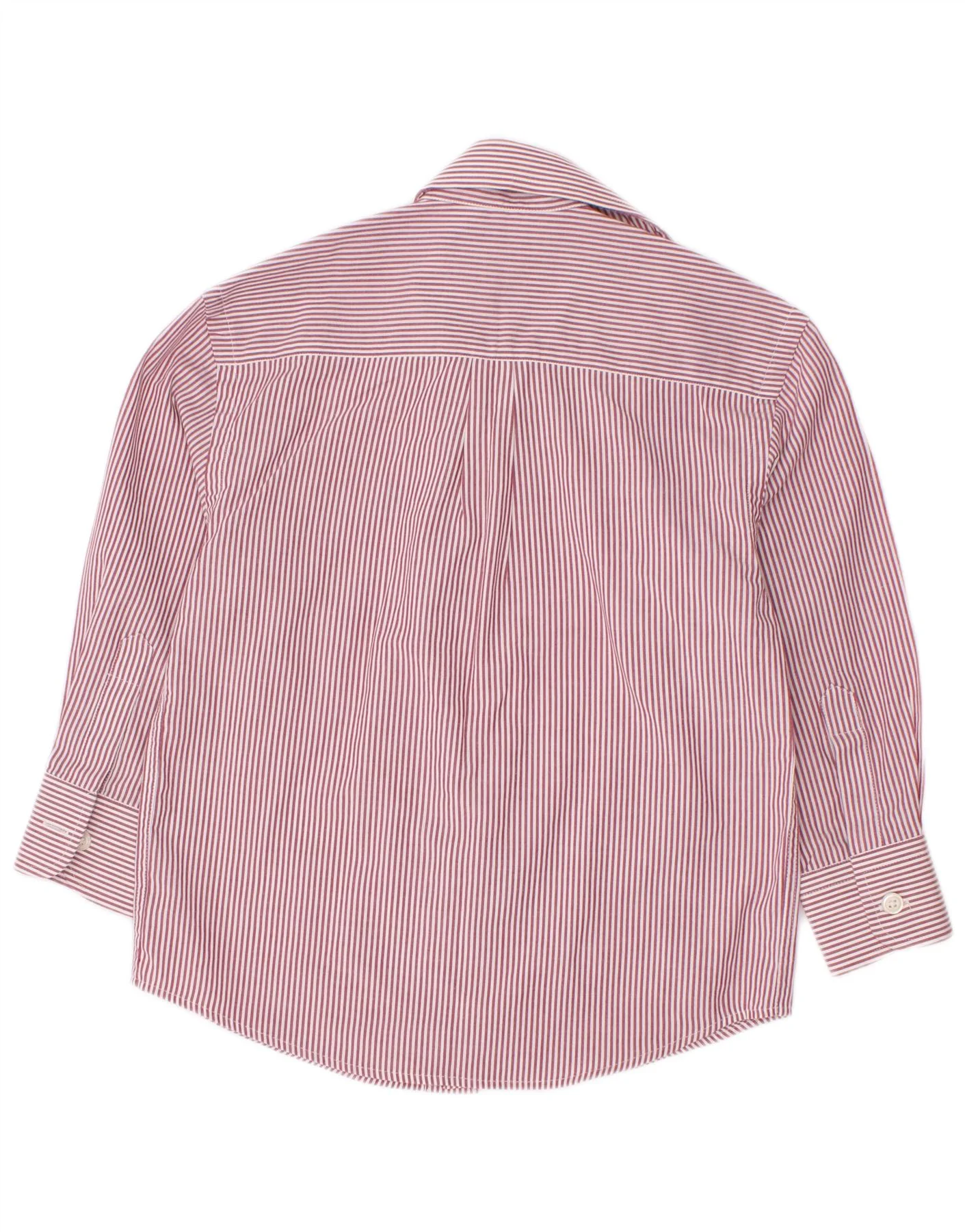 Ralph Lauren Boys Blake Relaxed Fit Shirt 3-4 Years Red Pinstripe Cotton - Image 2