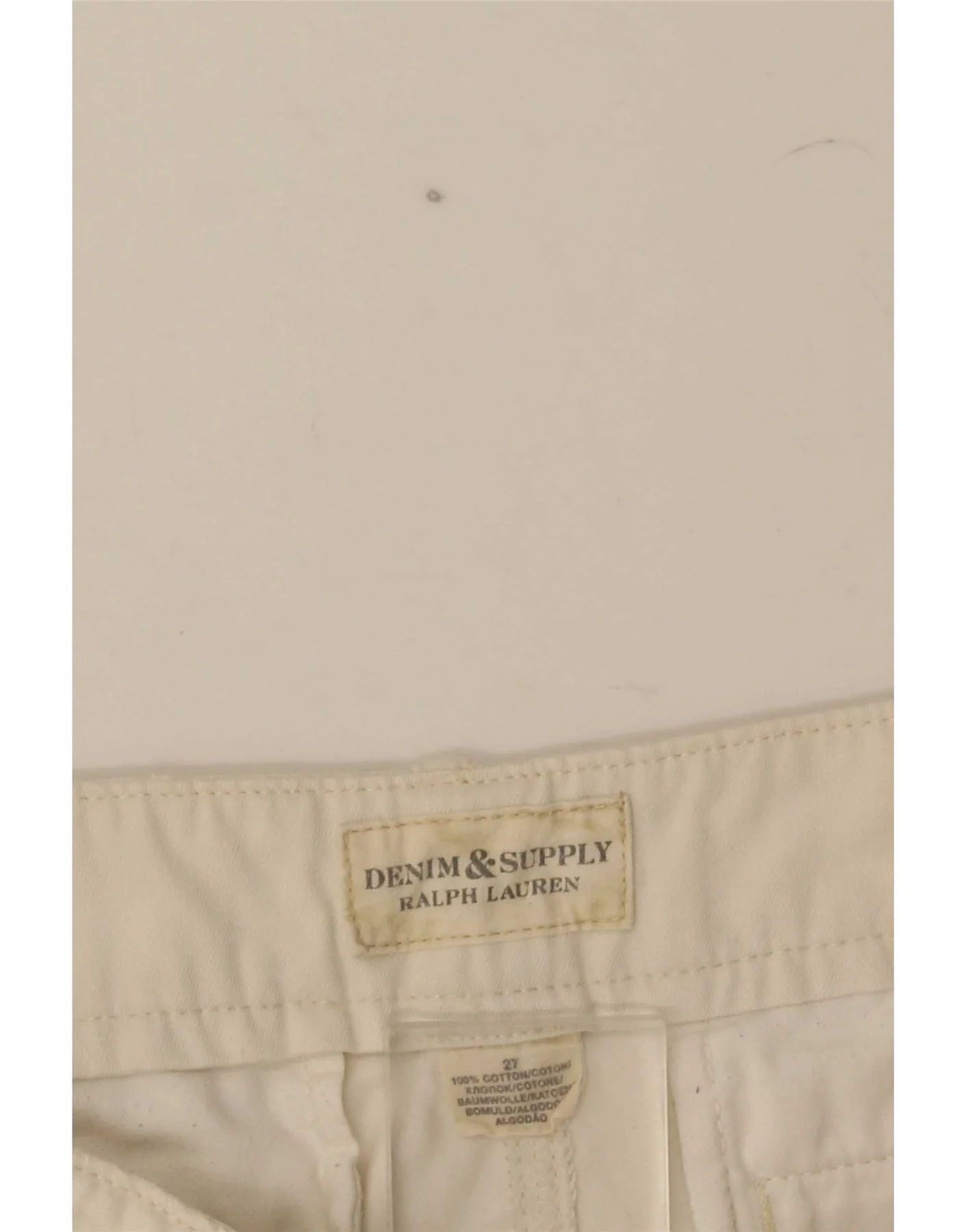 Ralph Lauren Womens Chino Shorts W27 Small White Cotton - Image 4