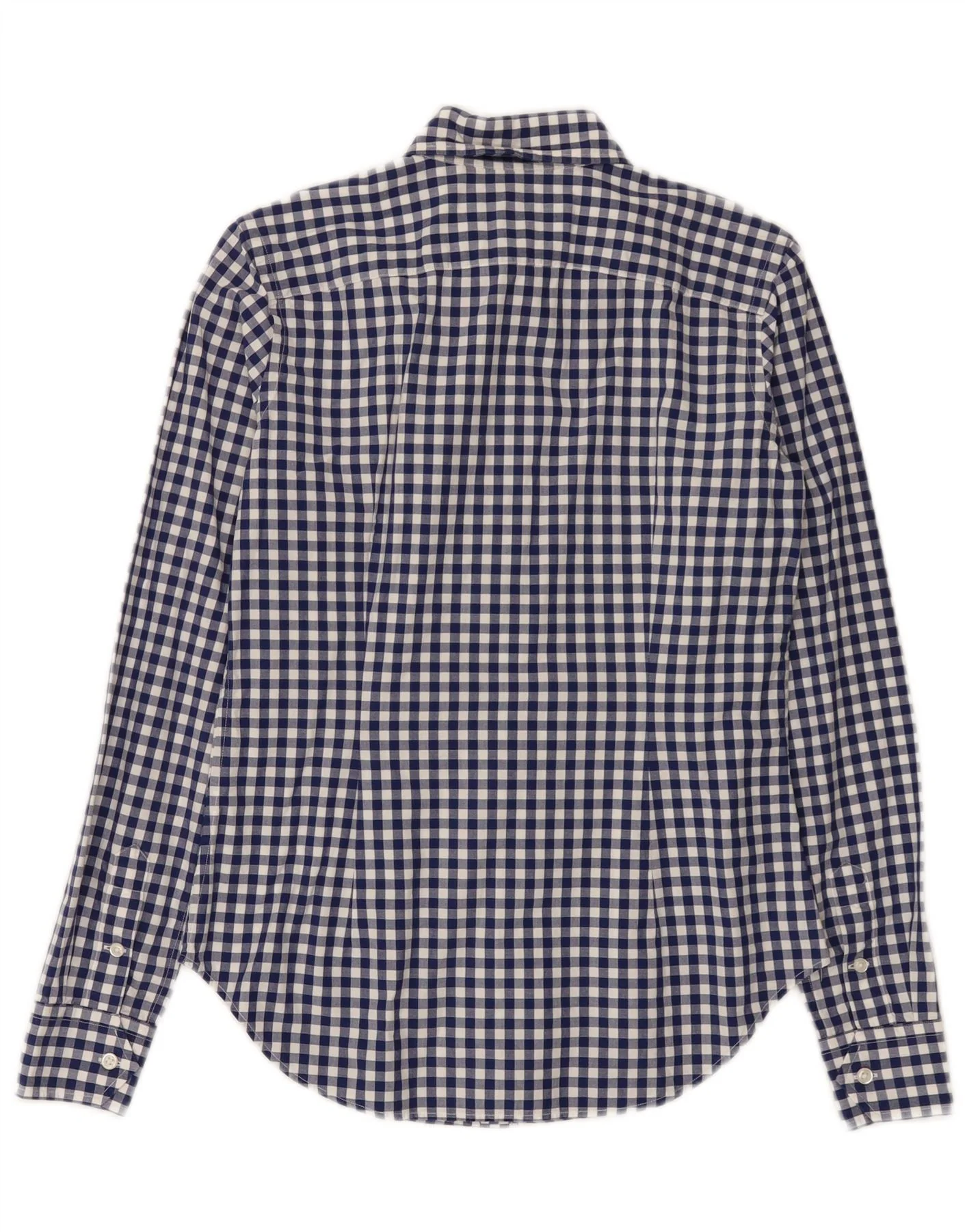 Ralph Lauren Womens Shirt US 6 Medium Blue Gingham Cotton - Image 2