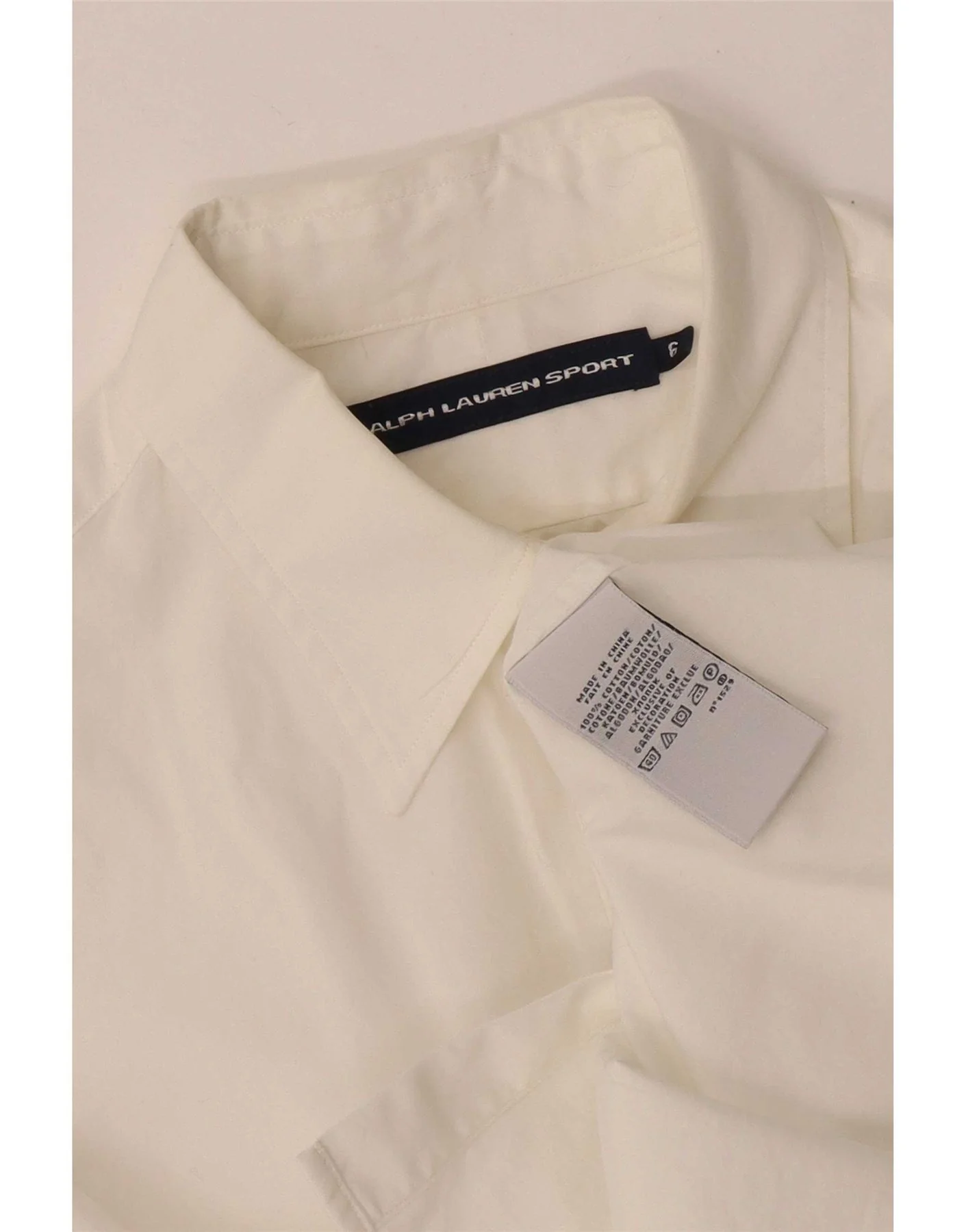Ralph Lauren Womens Shirt US 6 Medium White Cotton - Image 3