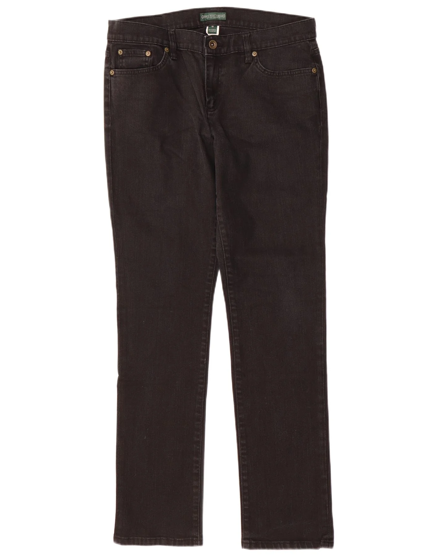Ralph Lauren Womens Slim Jeans US 10 Large W32 L31 Black Cotton