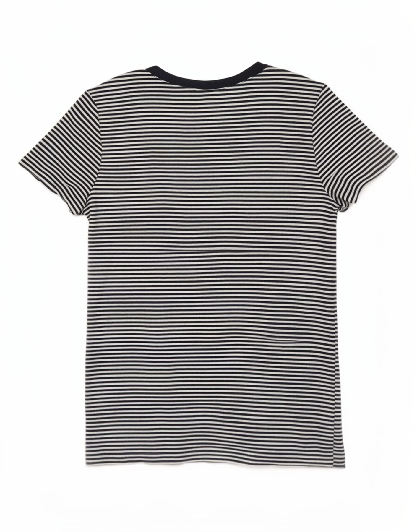 Ralph Lauren Womens T-Shirt Top UK 14 Large Navy Blue Striped Nautical - Image 2
