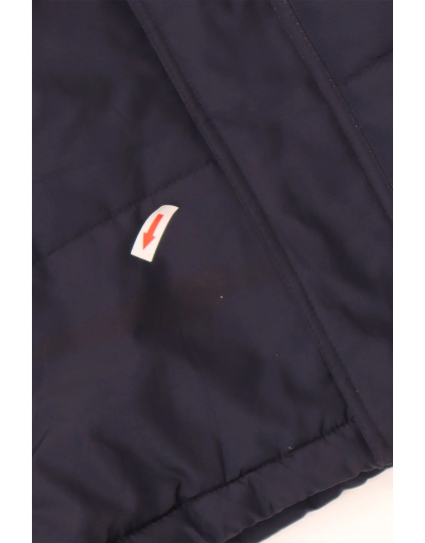 Reebok Boys Graphic Hooded Padded Jacket 13-14 Years XL Navy Blue Polyester - Image 3