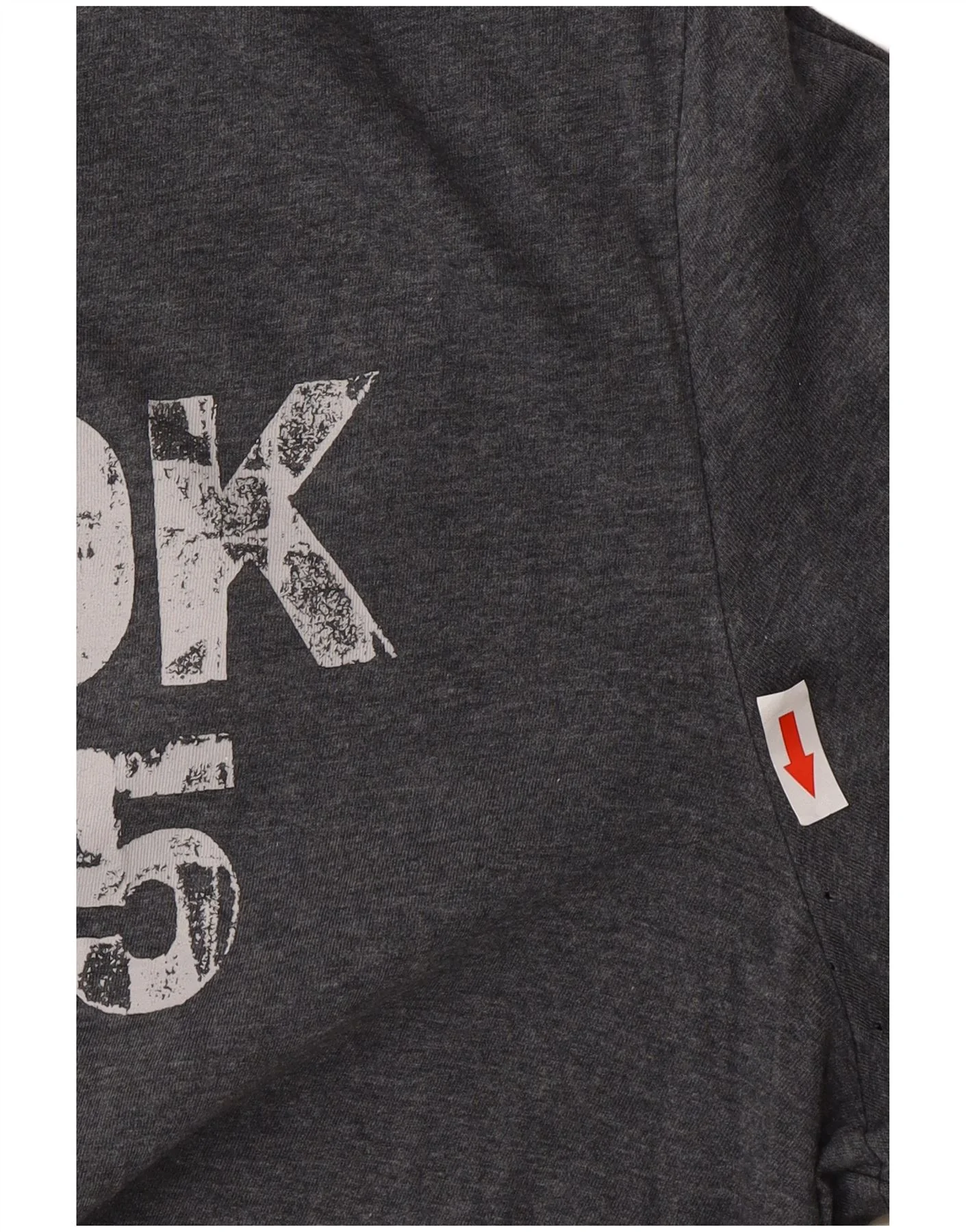 Reebok Mens Graphic T-Shirt Top Large Grey - Image 3