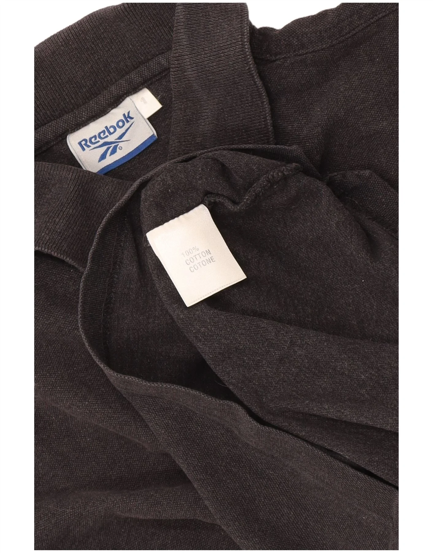 Reebok Mens Polo Shirt Small Black Cotton - Image 3