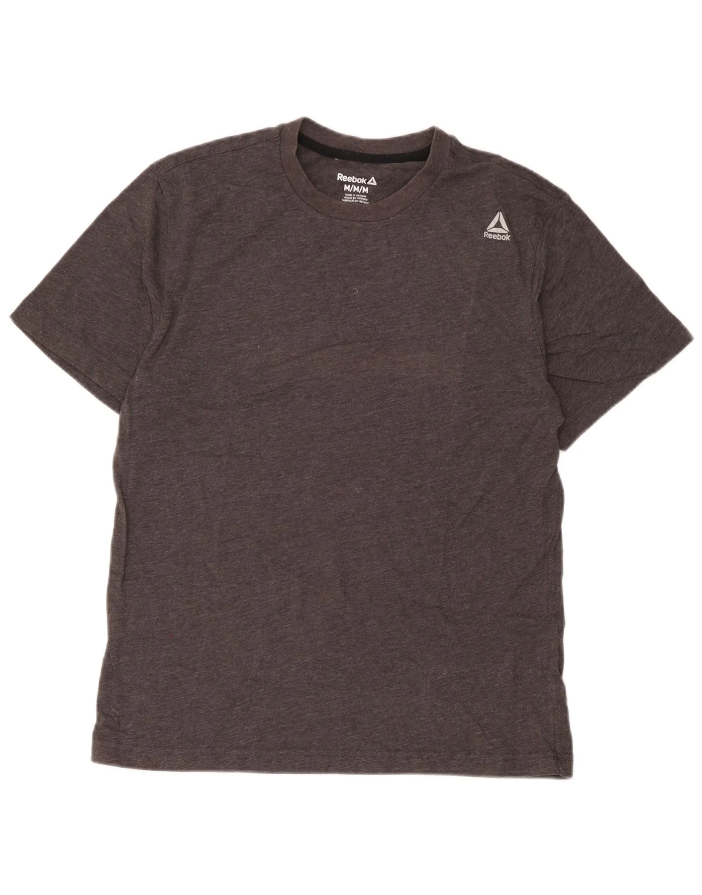 Reebok Mens T-Shirt Top Medium Grey Cotton