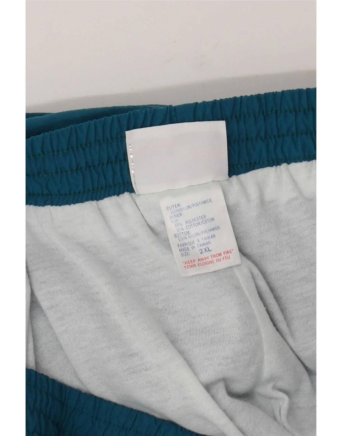 Reebok Mens Tracksuit Trousers Joggers 2XL Blue Nylon - Image 3