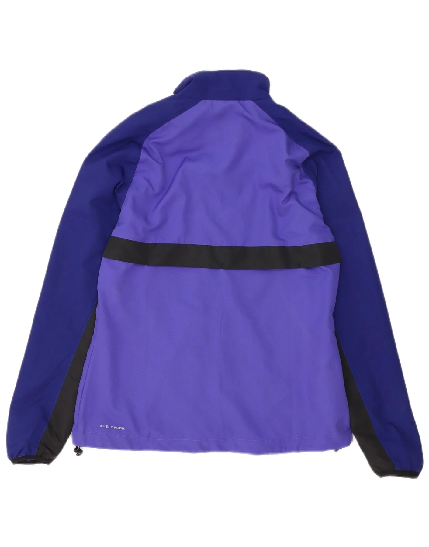 Reebok Womens Oversized Tracksuit Top Jacket UK 10 Small Purple Colourblock - Image 2
