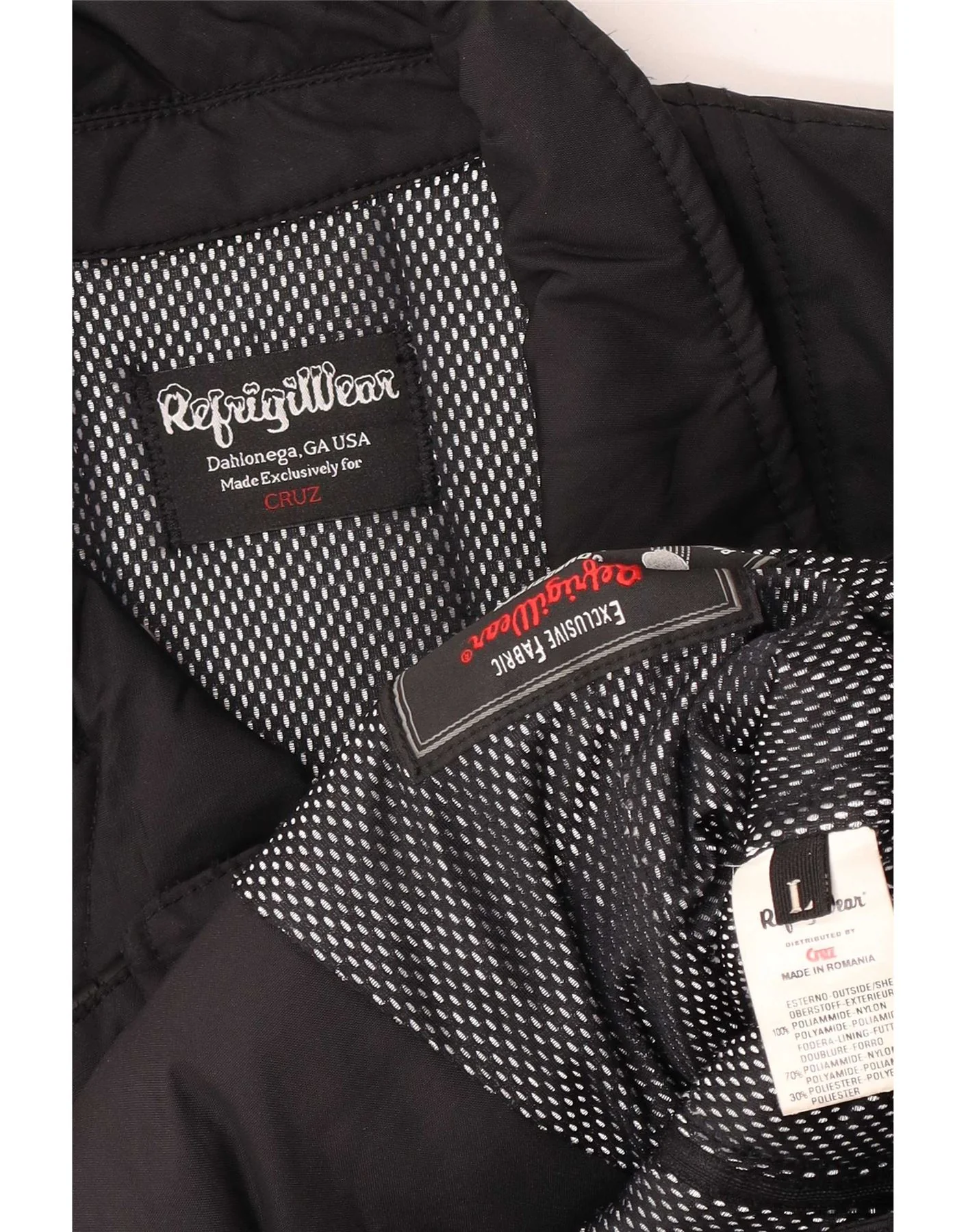 Refrigiwear Womens Cruz Windbreaker Jacket UK 14 Large Black Polyamide - Image 3