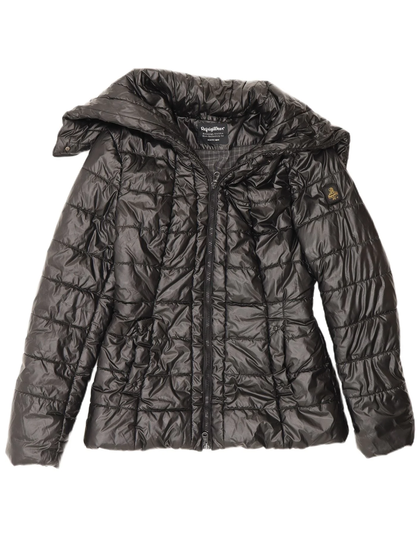 Refrigiwear Womens Padded Jacket IT 44 Medium Black