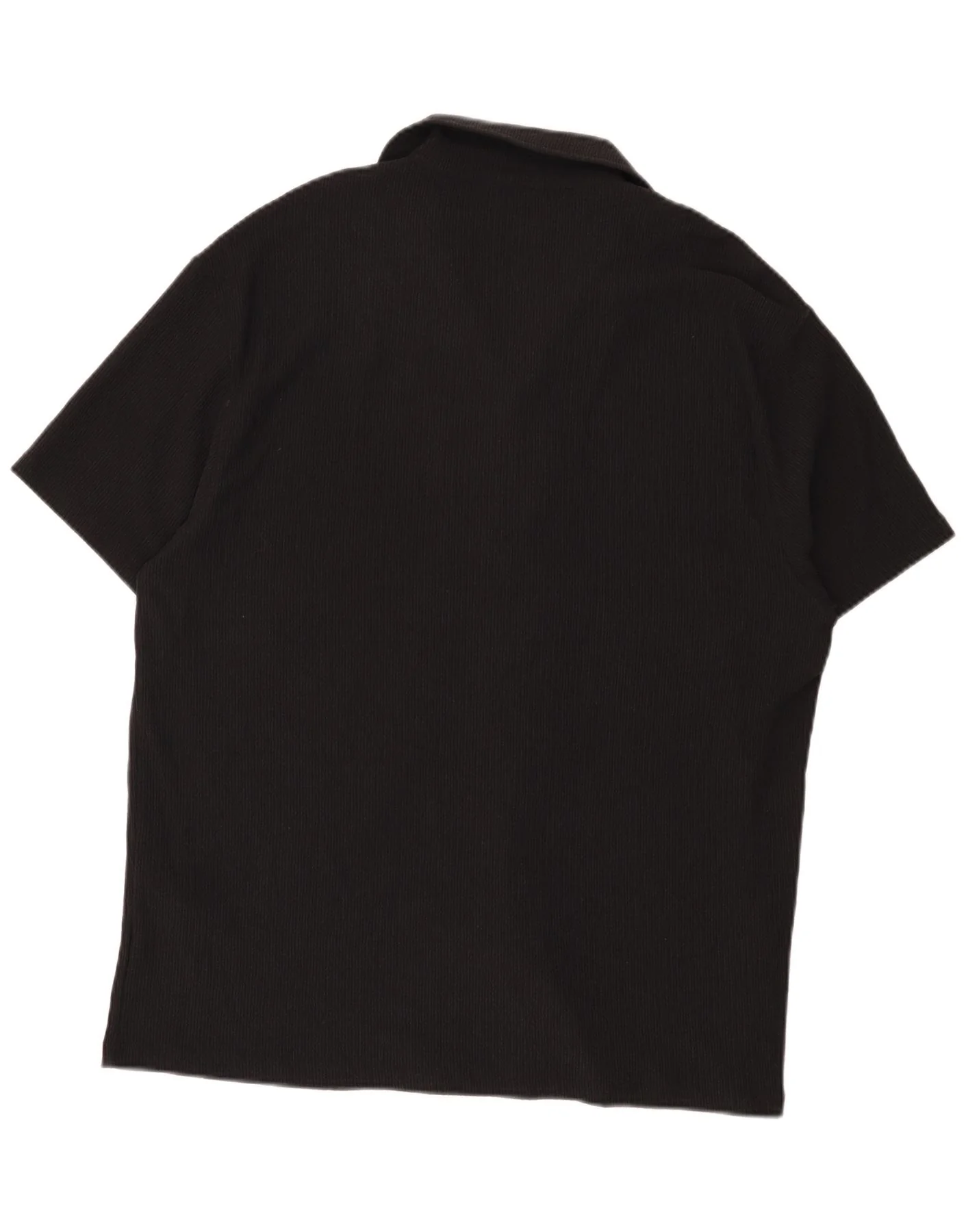Reiss Mens Graphic Short Sleeve Shirt 2XL Black Polyester Modern - Image 2