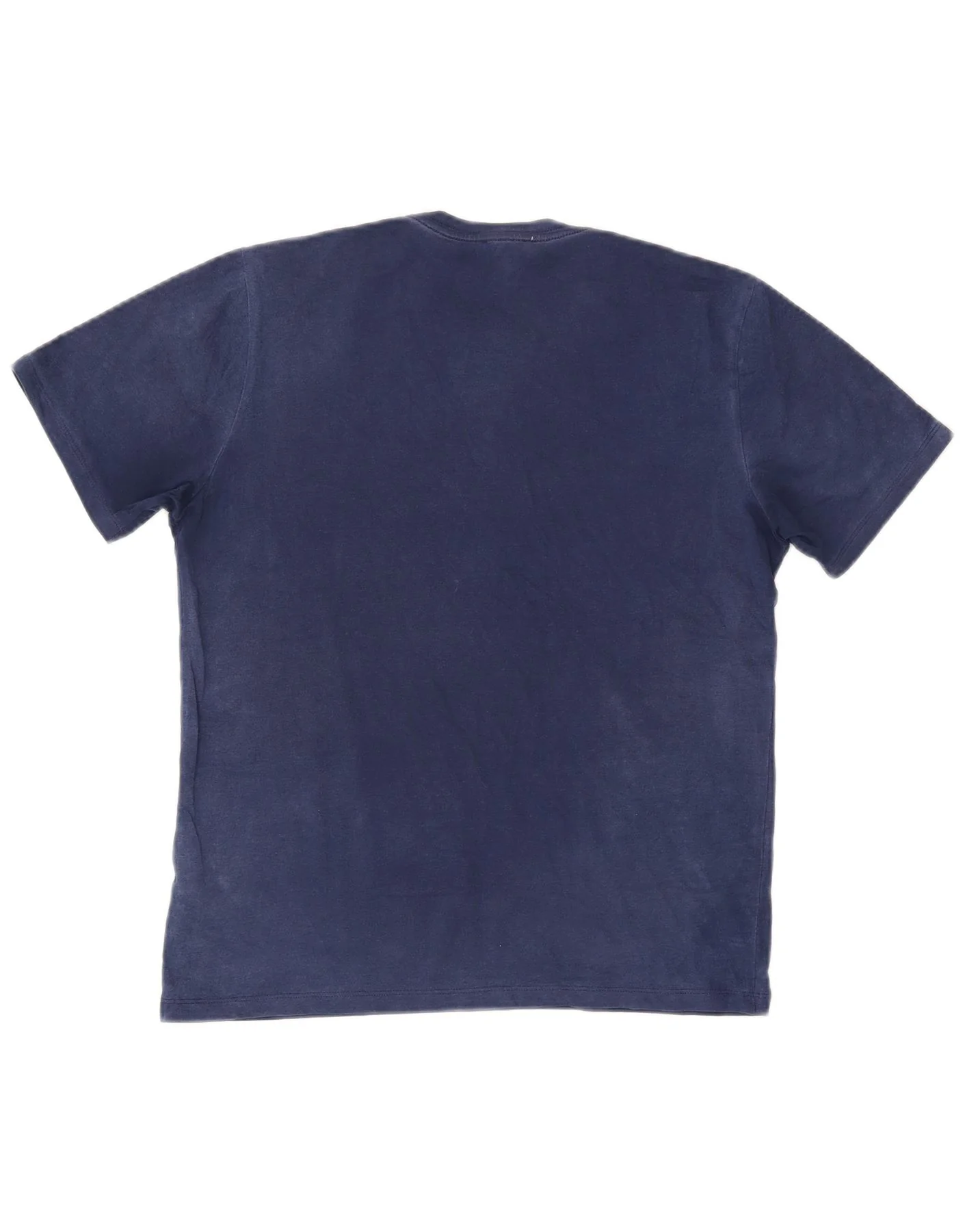 Reiss Mens T-Shirt Top Medium Navy Blue Cotton - Image 2