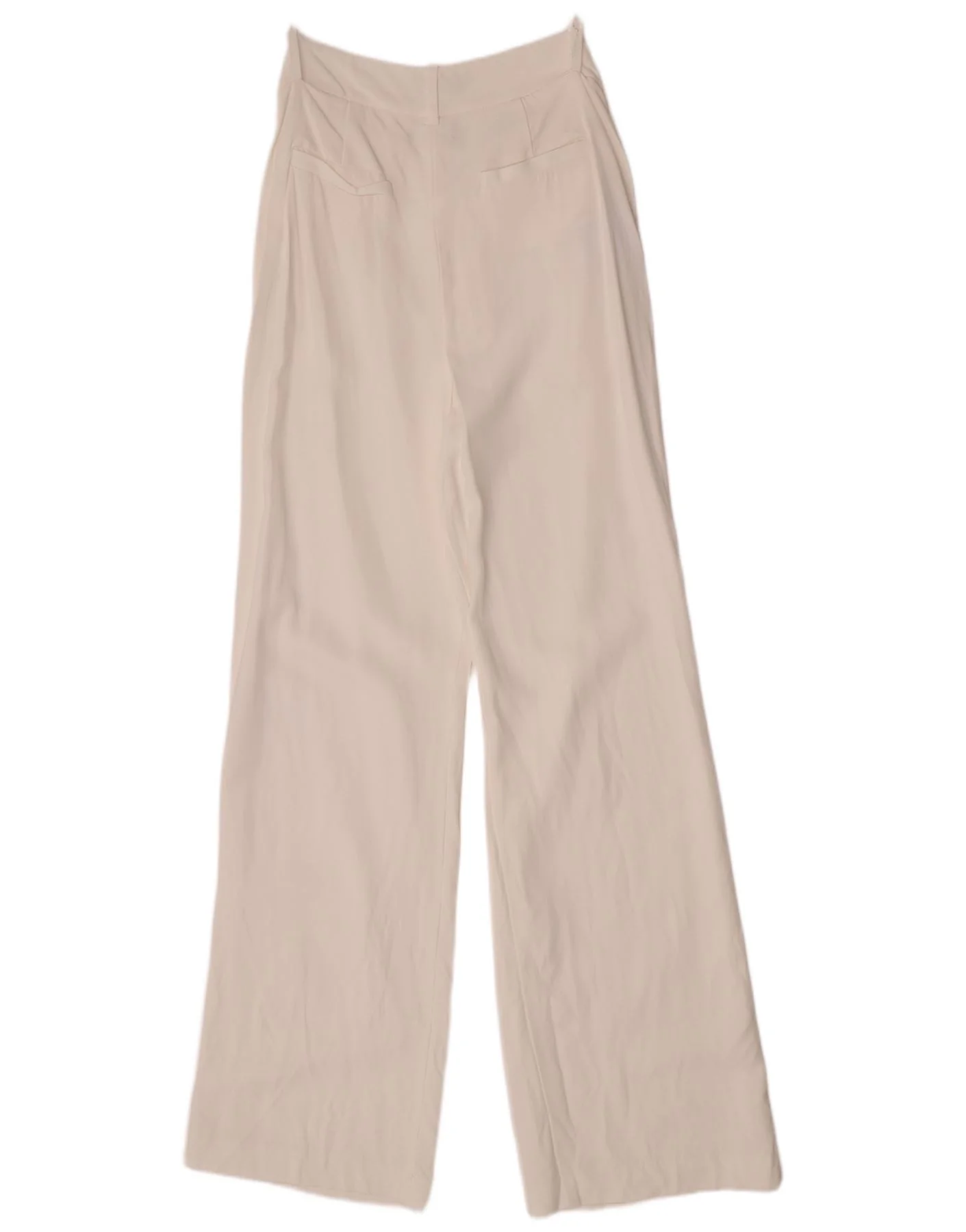 Reiss Womens Wide Leg Casual Trousers UK 10 Small W28 L33 White - Image 2