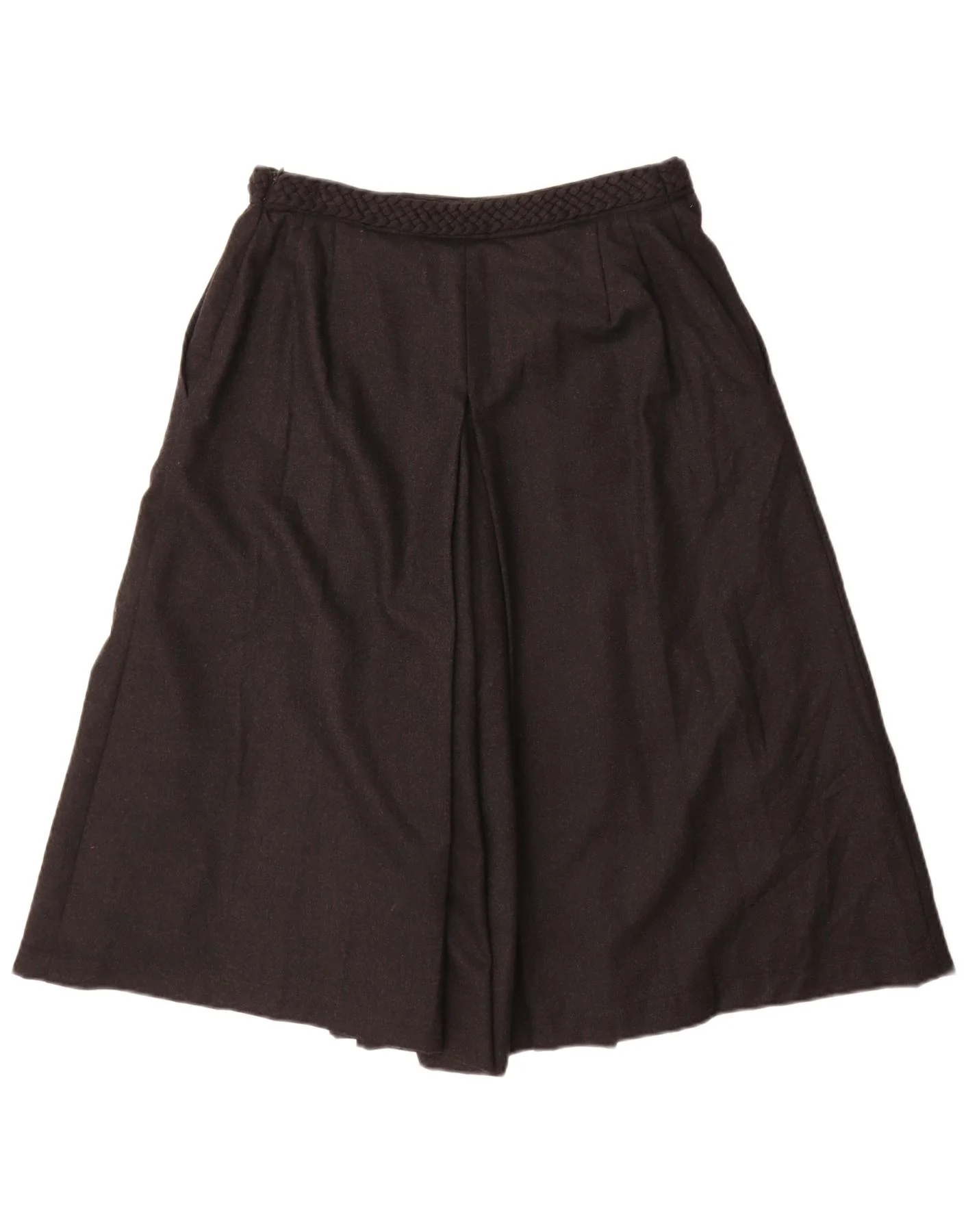 Rena Lange Womens Cullotes Casual Shorts UK 16 Large W30 Black Virgin Wool - Image 2