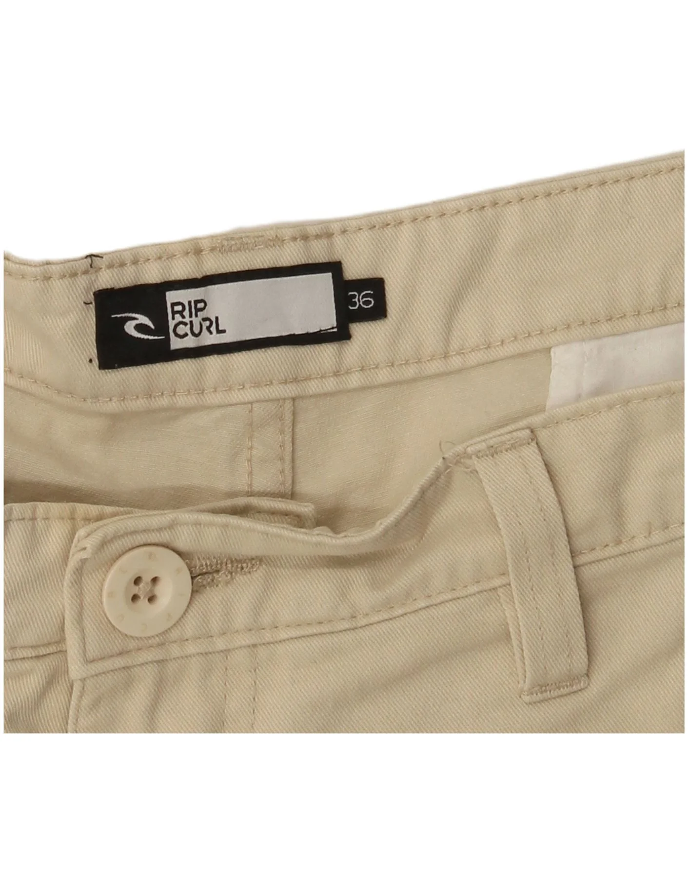 Rip Curl Mens Chino Shorts W36 Large Beige - Image 4
