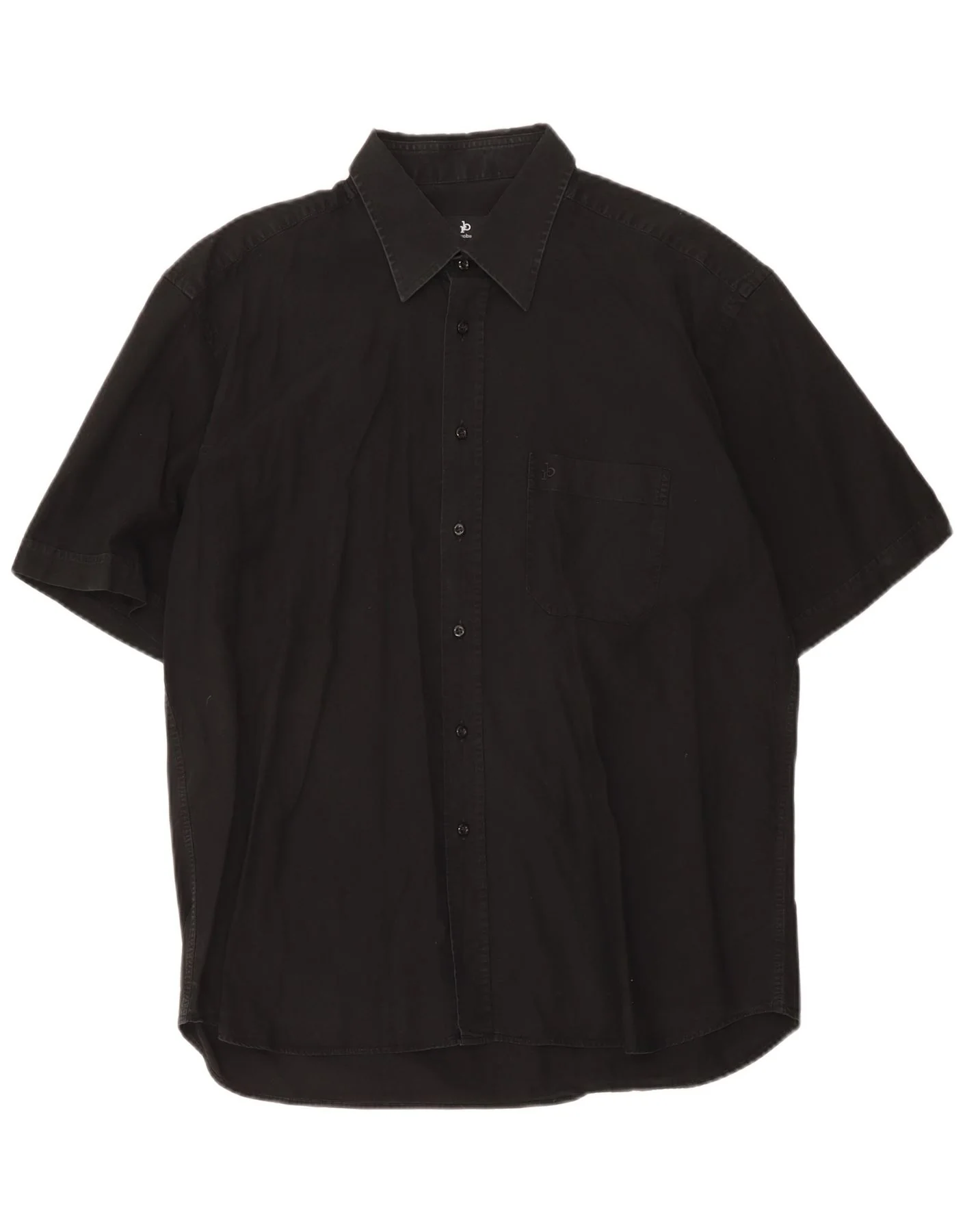 Roccobarocco Mens Short Sleeve Shirt Medium Black