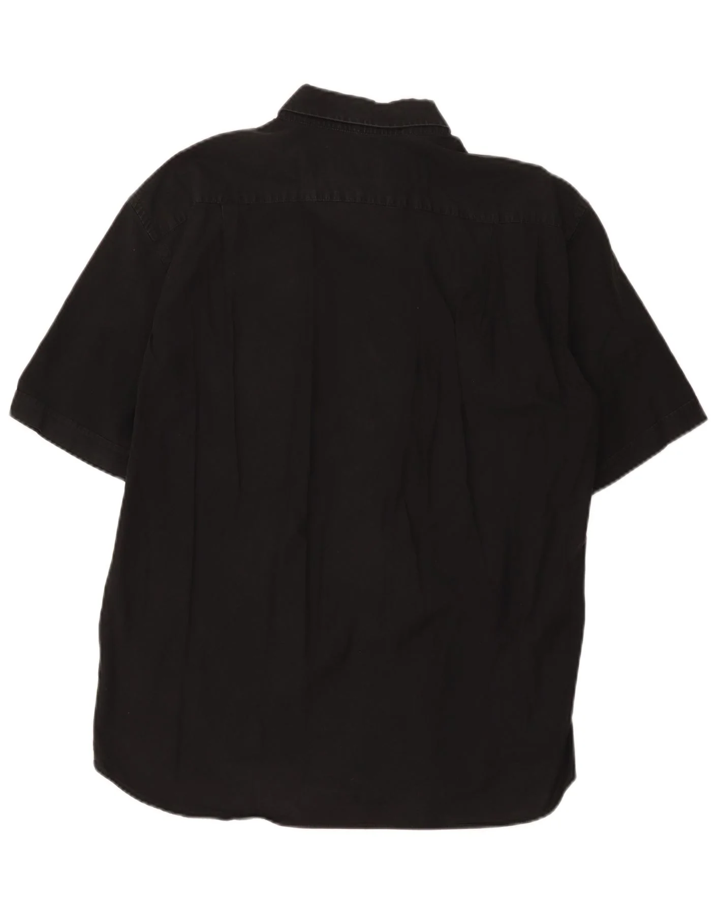 Roccobarocco Mens Short Sleeve Shirt Medium Black - Image 2