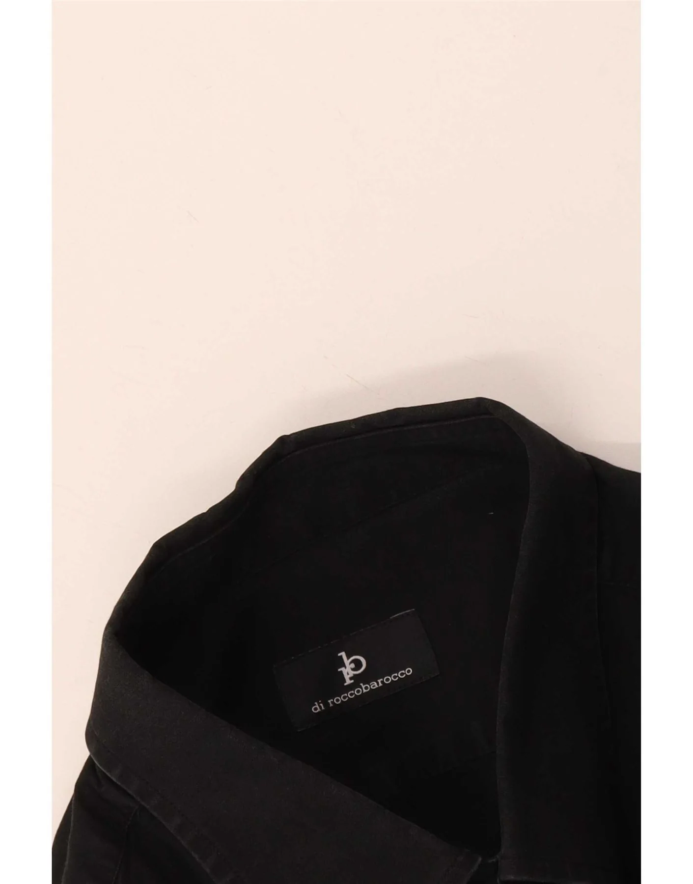 Roccobarocco Mens Short Sleeve Shirt Medium Black - Image 3