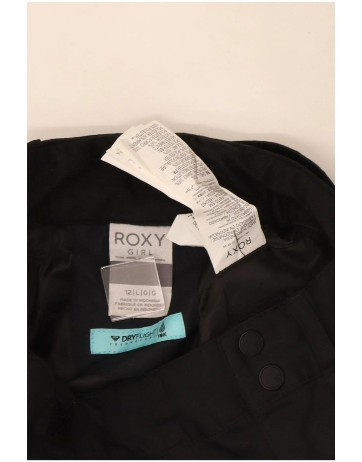 Roxy Girls Ski Trousers 11-12 Years Large Black - Image 3