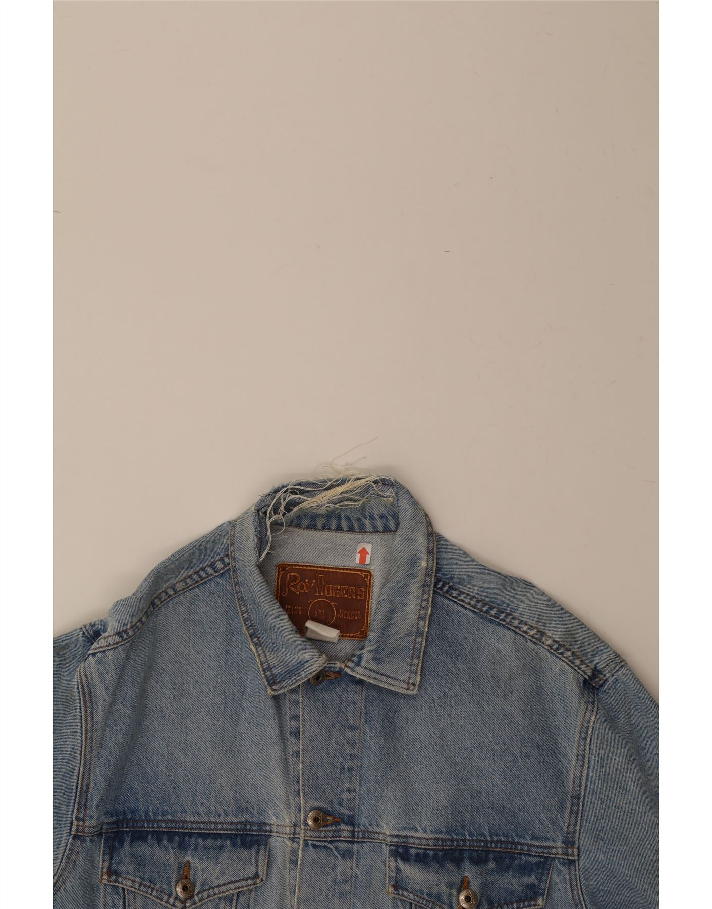 ROY ROGERS Mens Denim Jacket UK 38 Medium Blue - Image 3