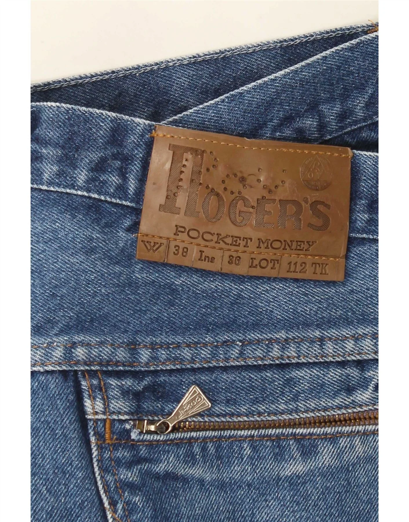 Roy Rogers Mens Straight Jeans W38 L30 Blue - Image 4