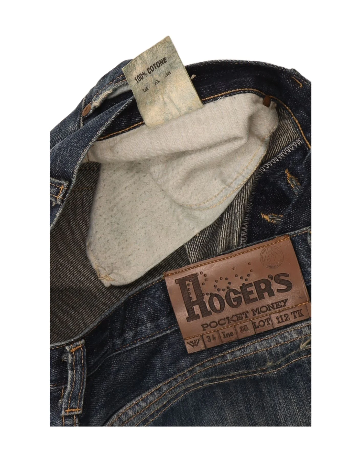 Roy Rogers Womens Distressed High Waist Bootcut Jeans IT 48 XL W34 L34 Blue - Image 4