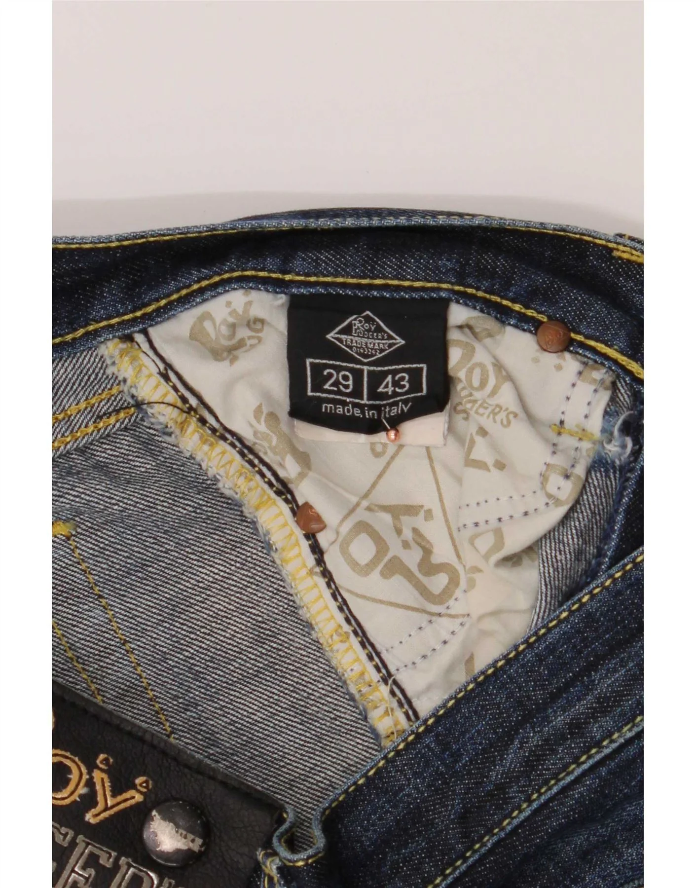 Roy Rogers Womens Straight Jeans W29 L31 Blue Cotton - Image 5