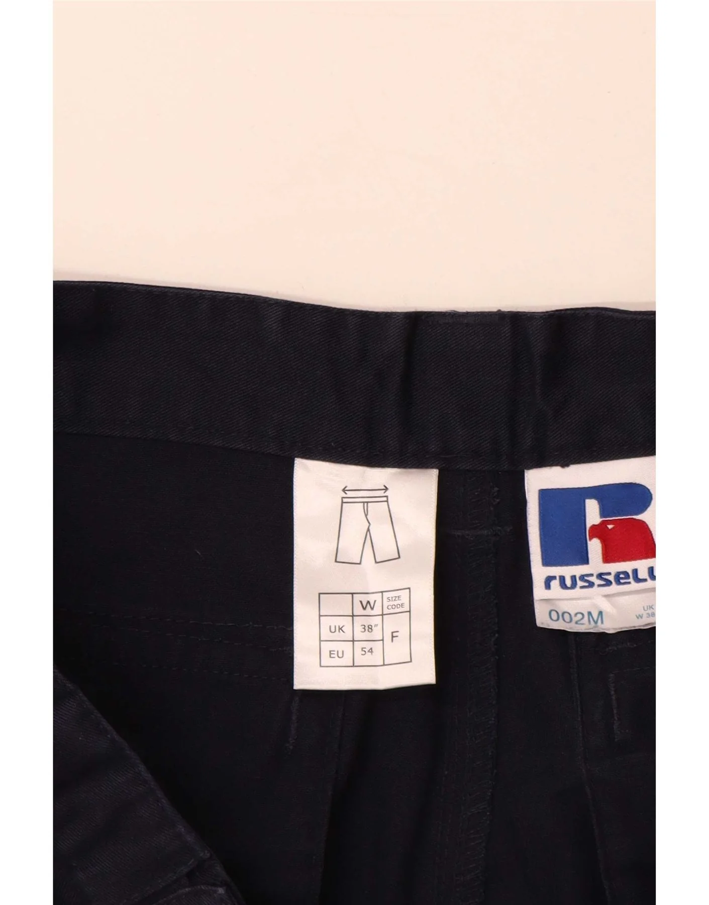 Russell Athletic Mens Cargo Shorts EU 54 2XL W38 Navy Blue Polyester - Image 3