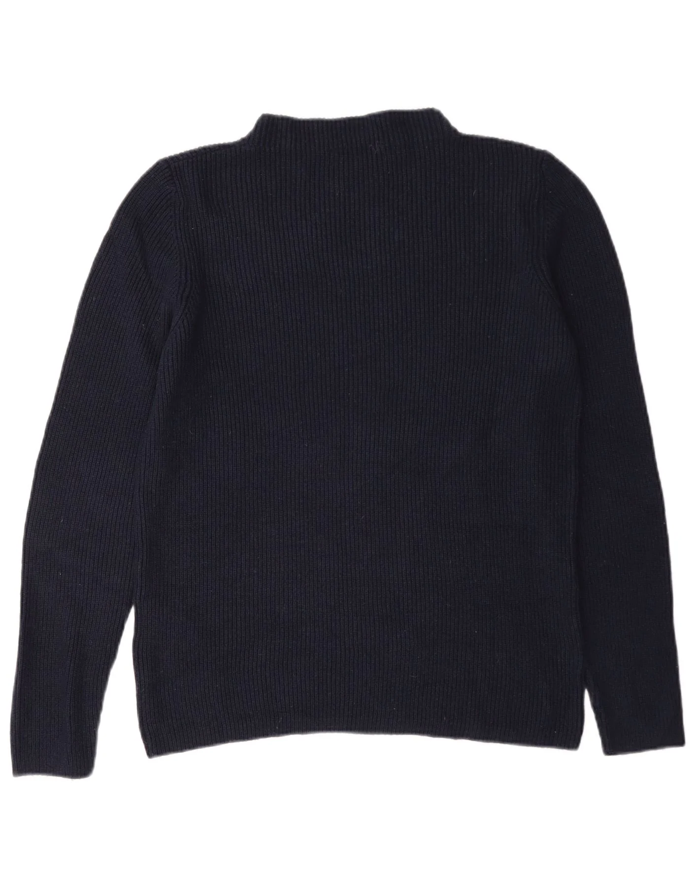 S.Oliver Womens Turtle Neck Jumper Sweater EU 40 Medium Navy Blue Viscose - Image 2