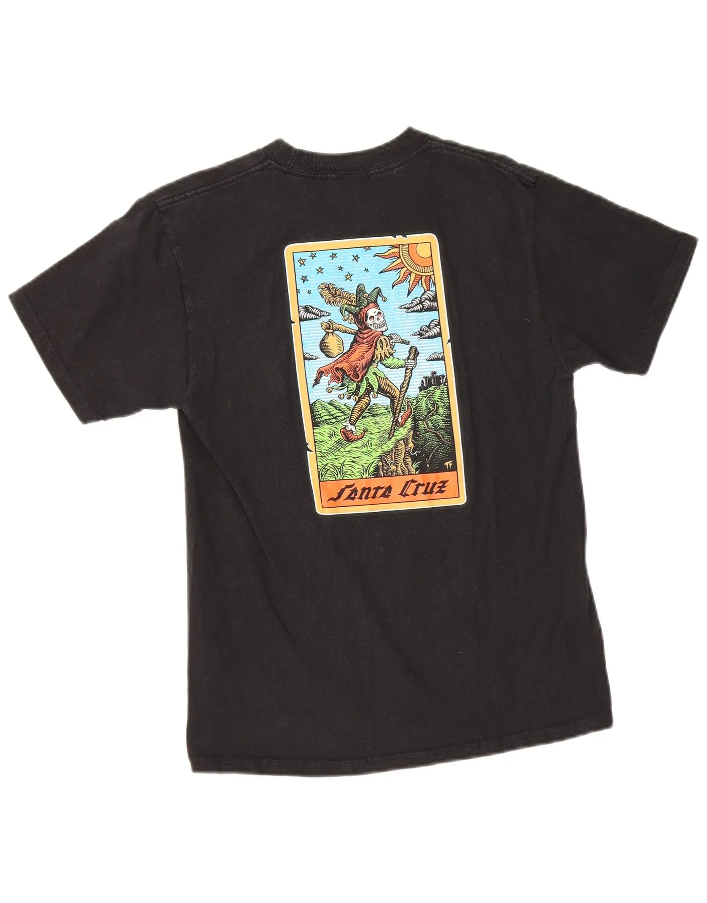 Santa Cruz Mens Graphic T-Shirt Top Small Black Cotton - Image 2