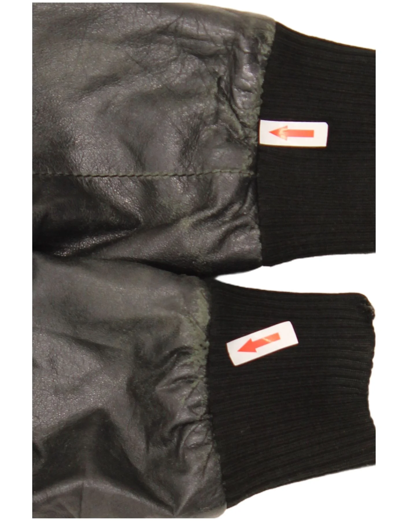Sasch Womens Crop Leather Jacket UK 14 Medium Black - Image 3