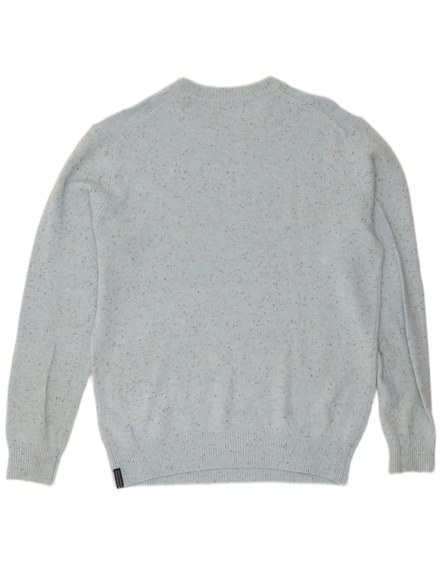 Scotch & Soda Mens Crew Neck Jumper Sweater XL Blue Flecked Viscose - Image 2